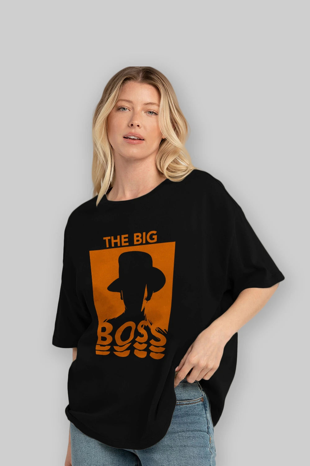 The Big Boss Ön Baskılı Oversize t-shirt Erkek Kadın Unisex