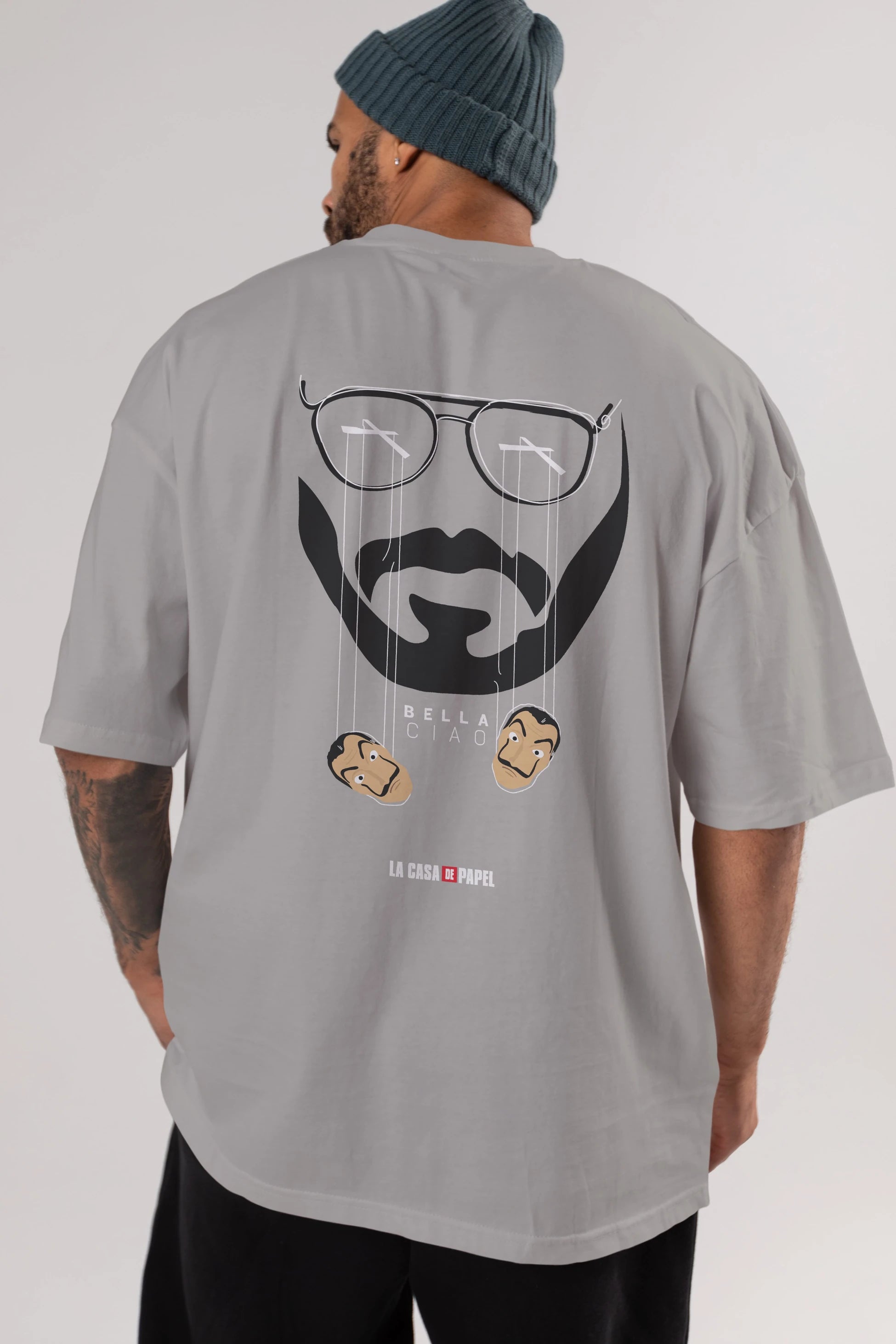 La Casa De Papel (11) Arka Baskılı Oversize t-shirt Erkek Kadın Unisex %100 Pamuk Bisiklet Yaka tişort