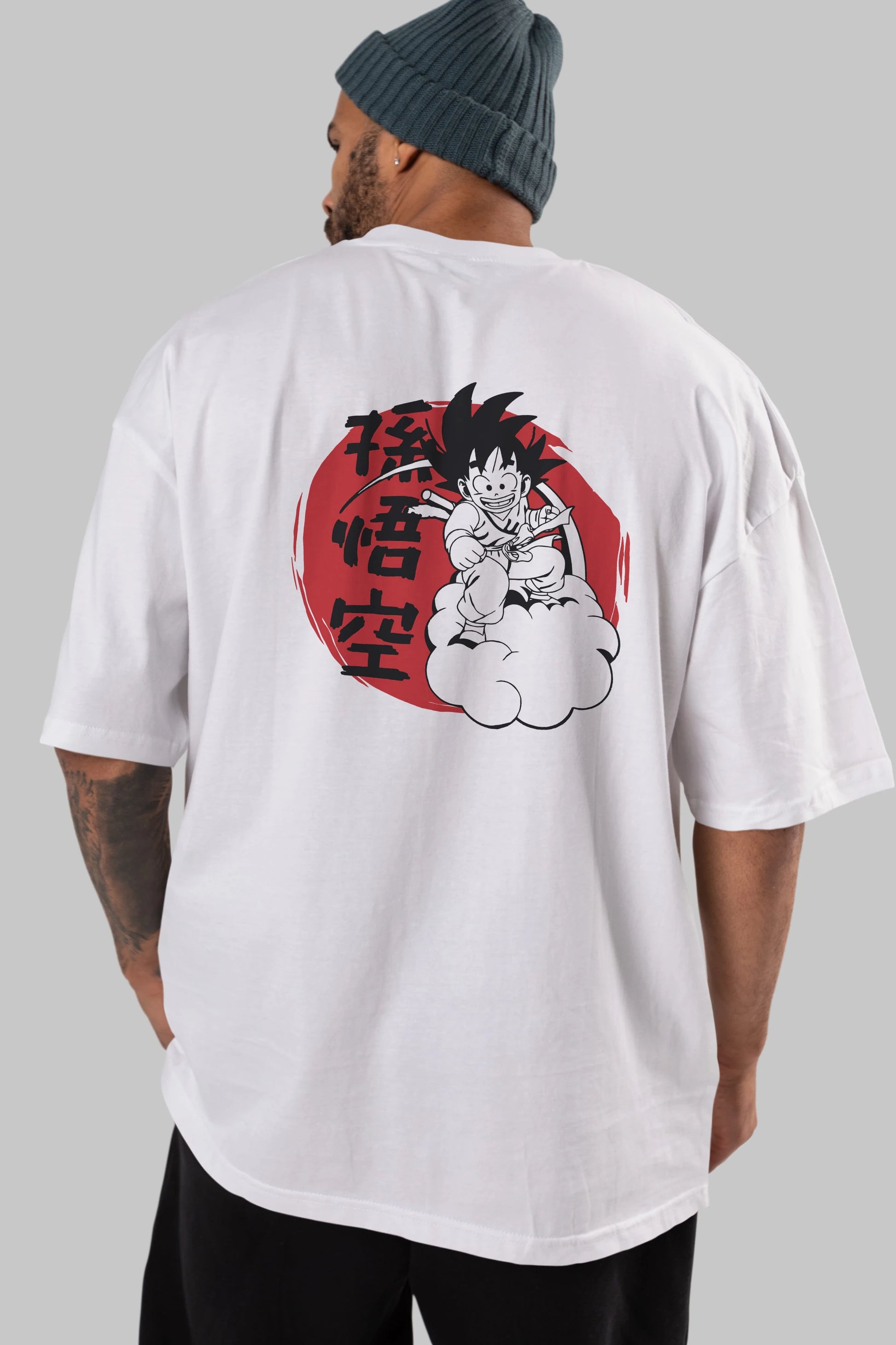DRAGON BALL Anime Arka Baskılı Oversize t-shirt Erkek Kadın Unisex