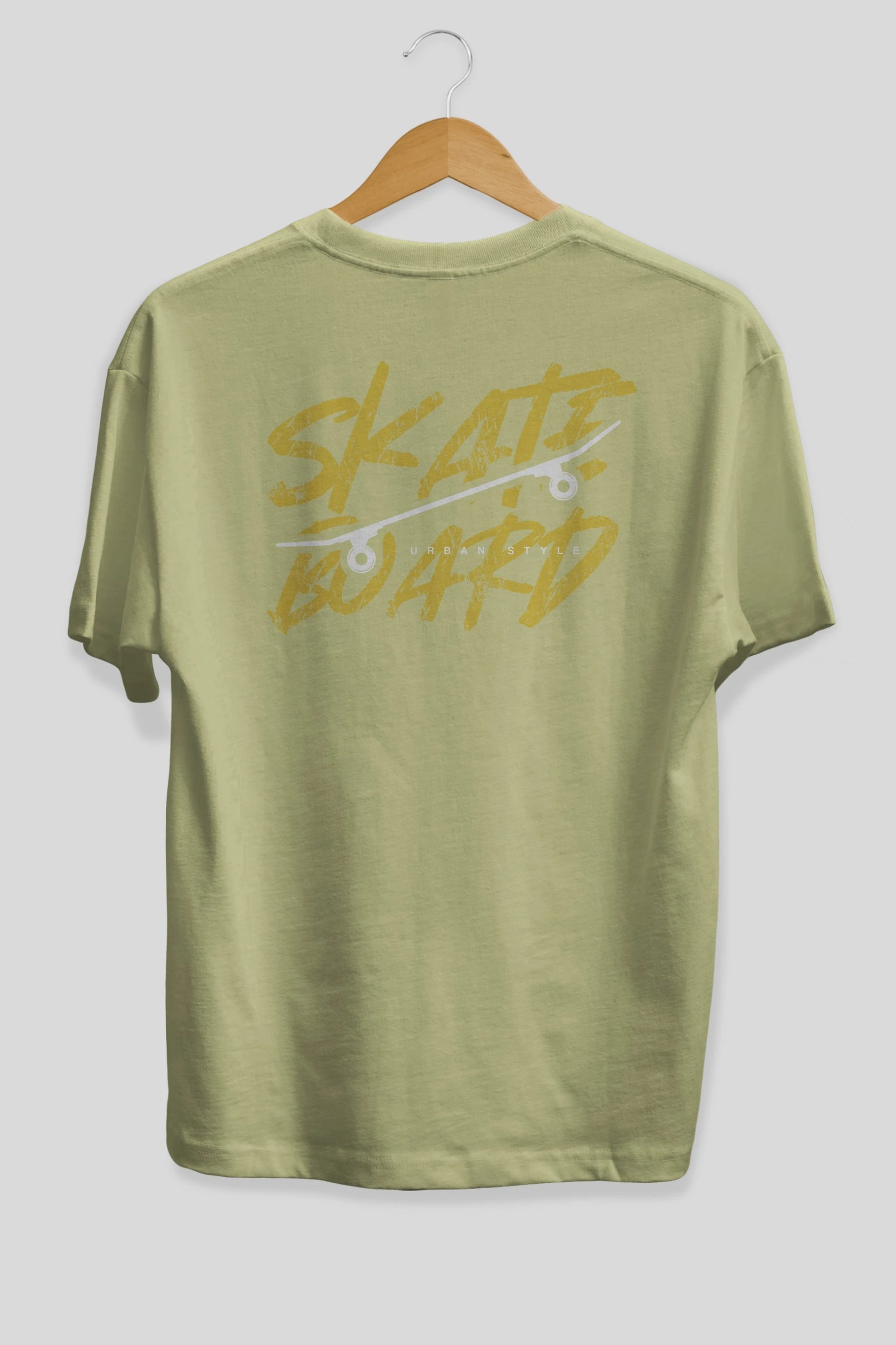 Skate Board Arka Baskılı Oversize t-shirt Erkek Kadın Unisex