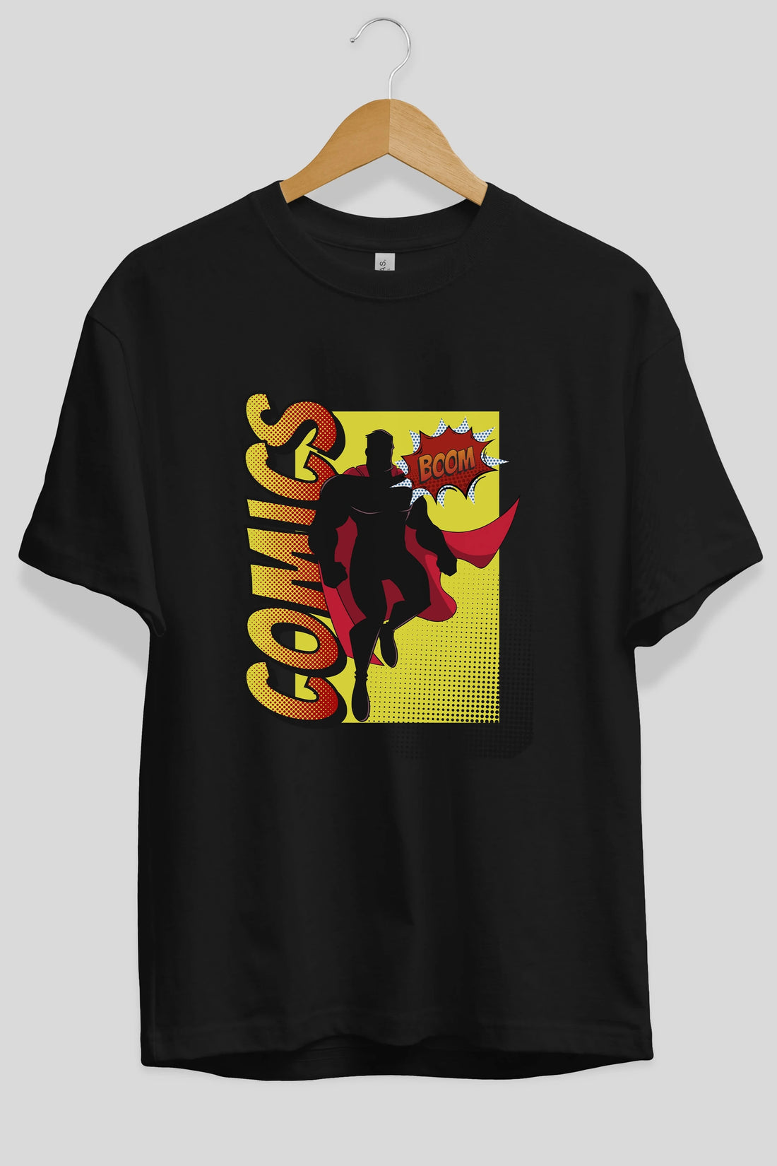 Comics Boom Ön Baskılı Oversize t-shirt Erkek Kadın Unisex