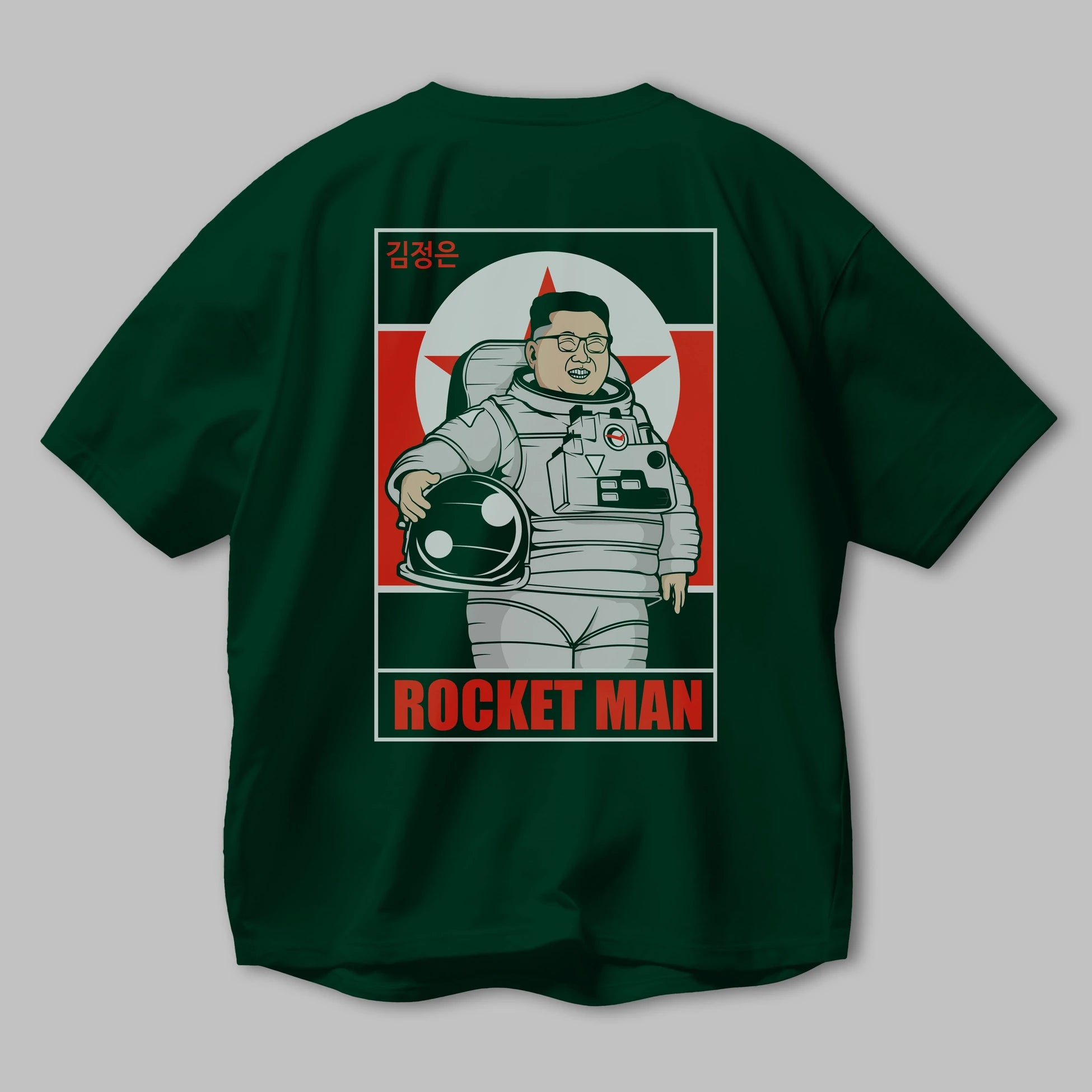 Astronot Kim Arka Baskılı Oversize t-shirt Erkek Kadın Unisex %100 Pamuk tişort