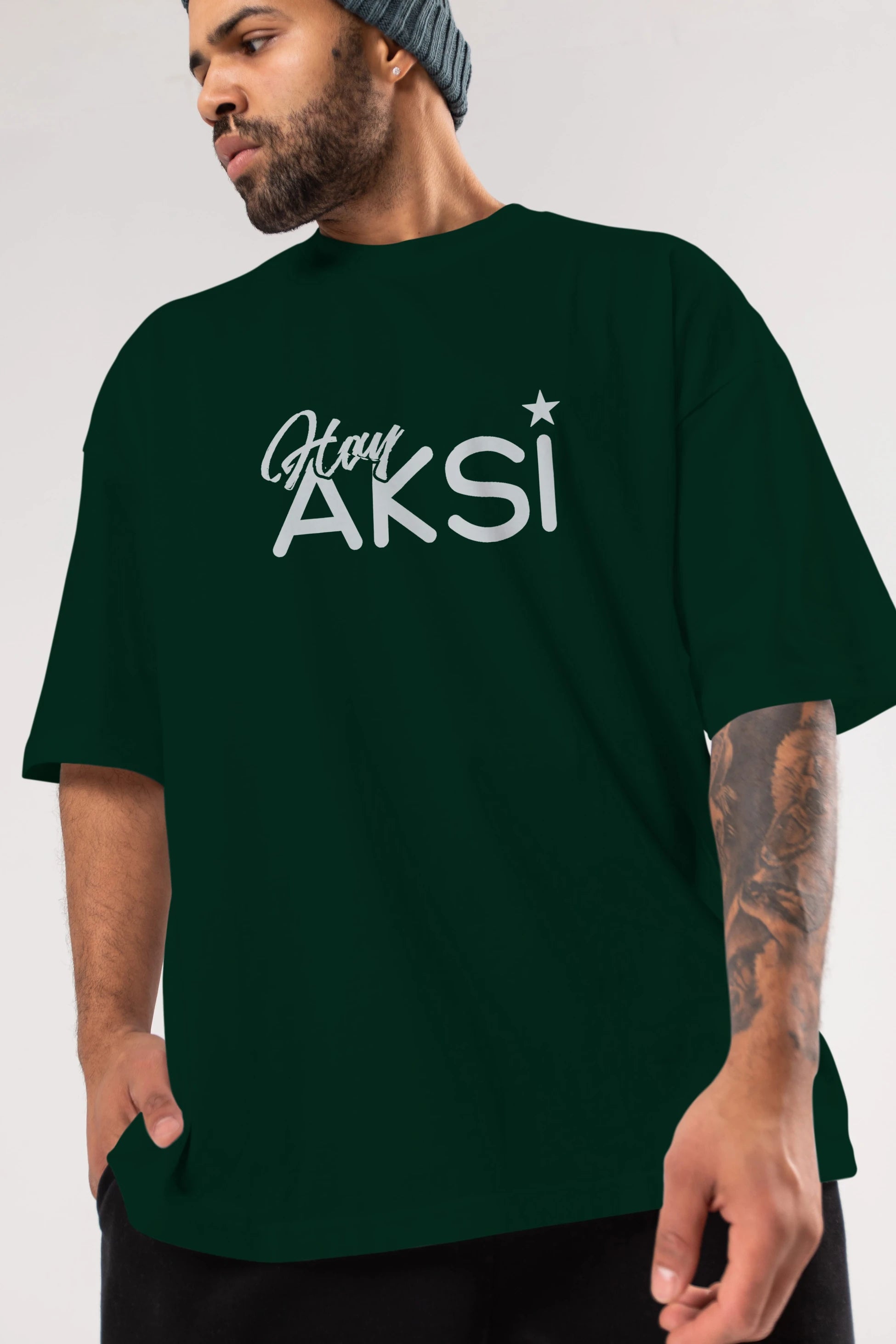 Hay Aksi Ön Baskılı Oversize t-shirt %100 pamuk Erkek Kadın Unisex