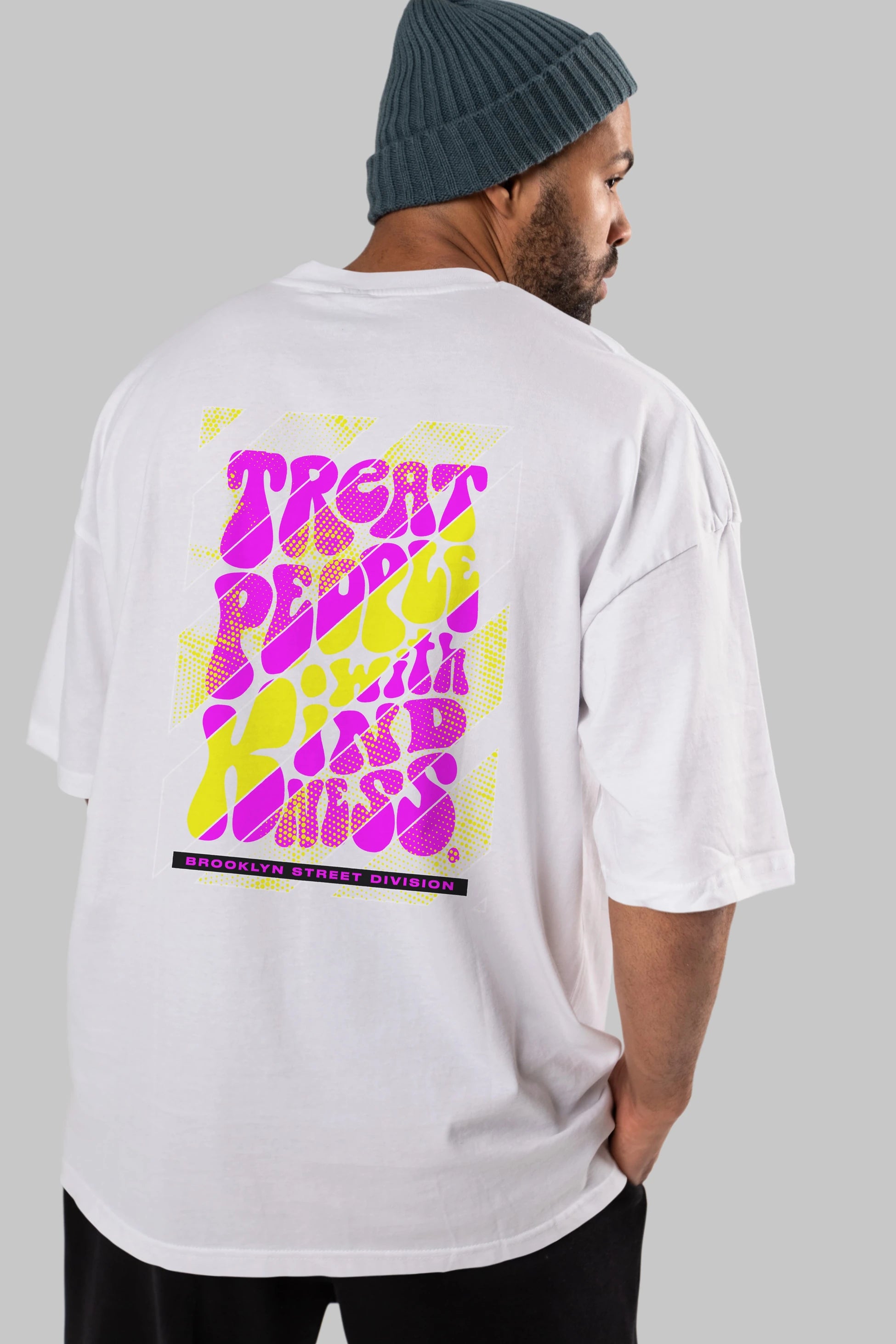 Treat People Arka Baskılı Oversize t-shirt Erkek Kadın Unisex