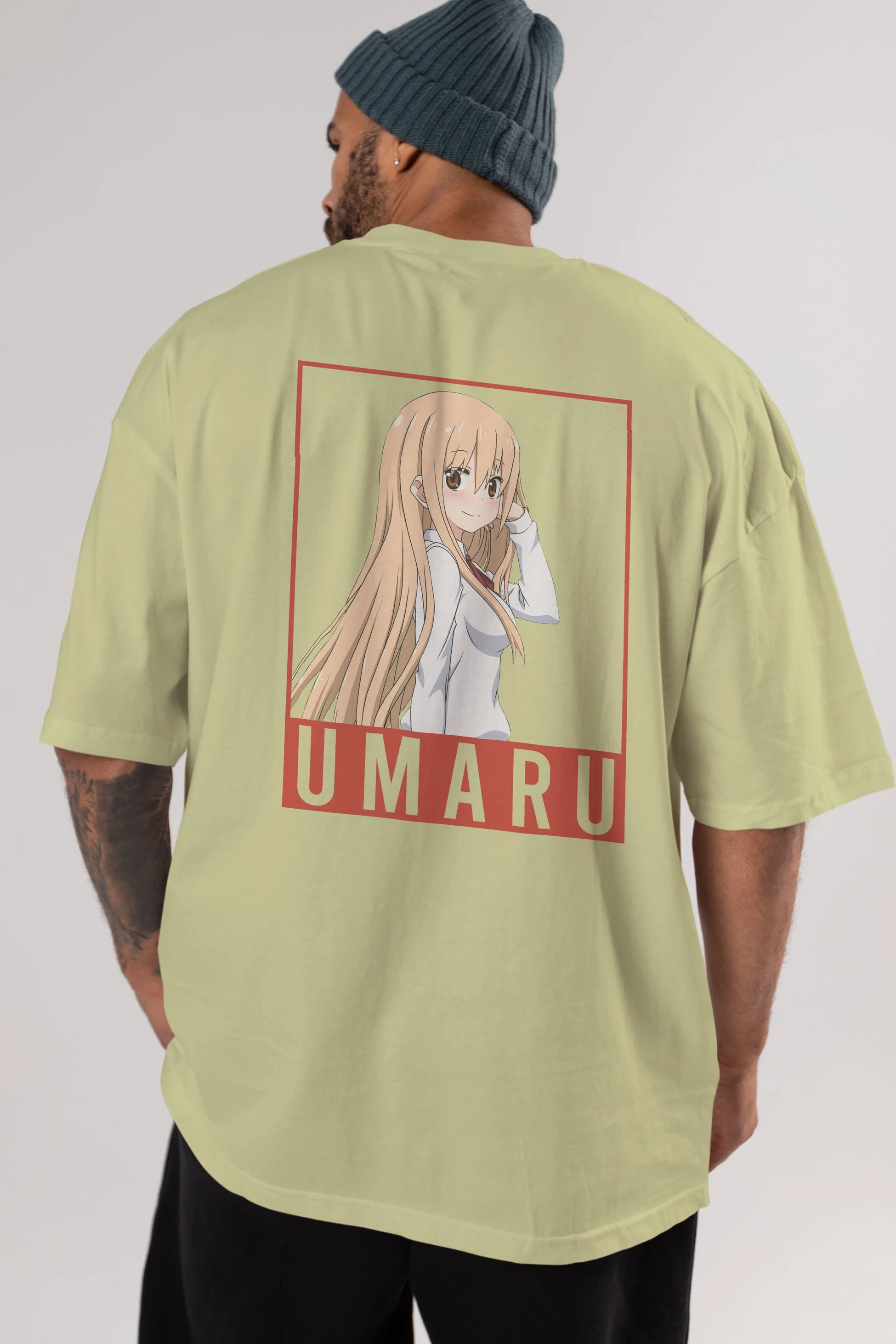 Umaru Doma 2 Anime Arka Baskılı Oversize t-shirt Erkek Kadın Unisex