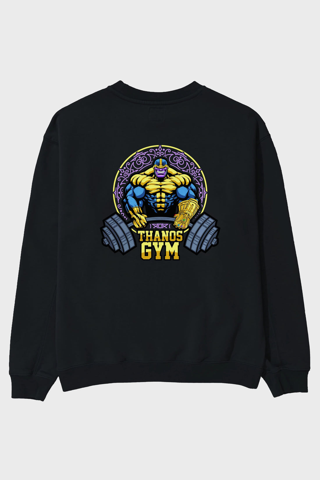 Thanos GYM Arka Baskılı Oversize Sweatshirt Erkek Kadın Unisex