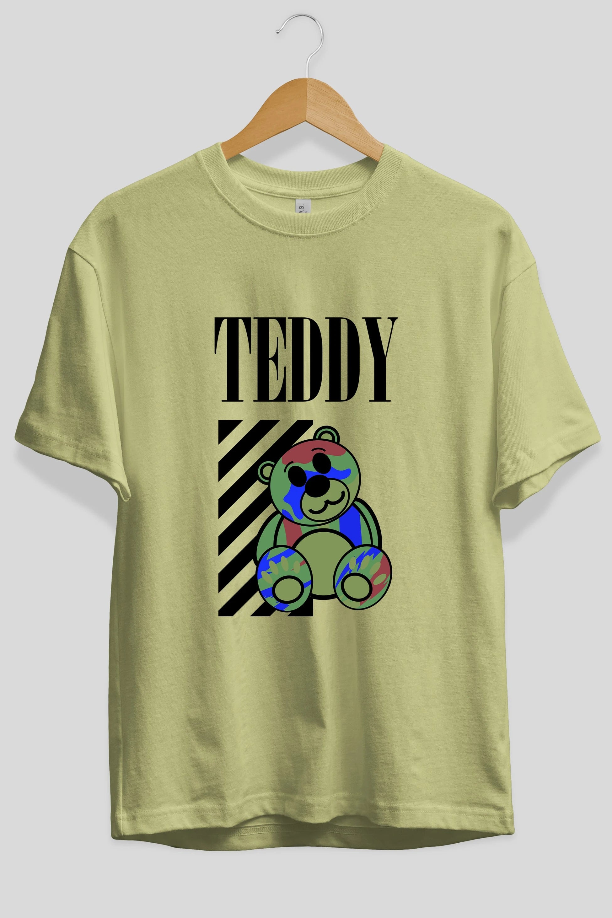 Teddy Bear 2 Ön Baskılı Oversize t-shirt Erkek Kadın Unisex
