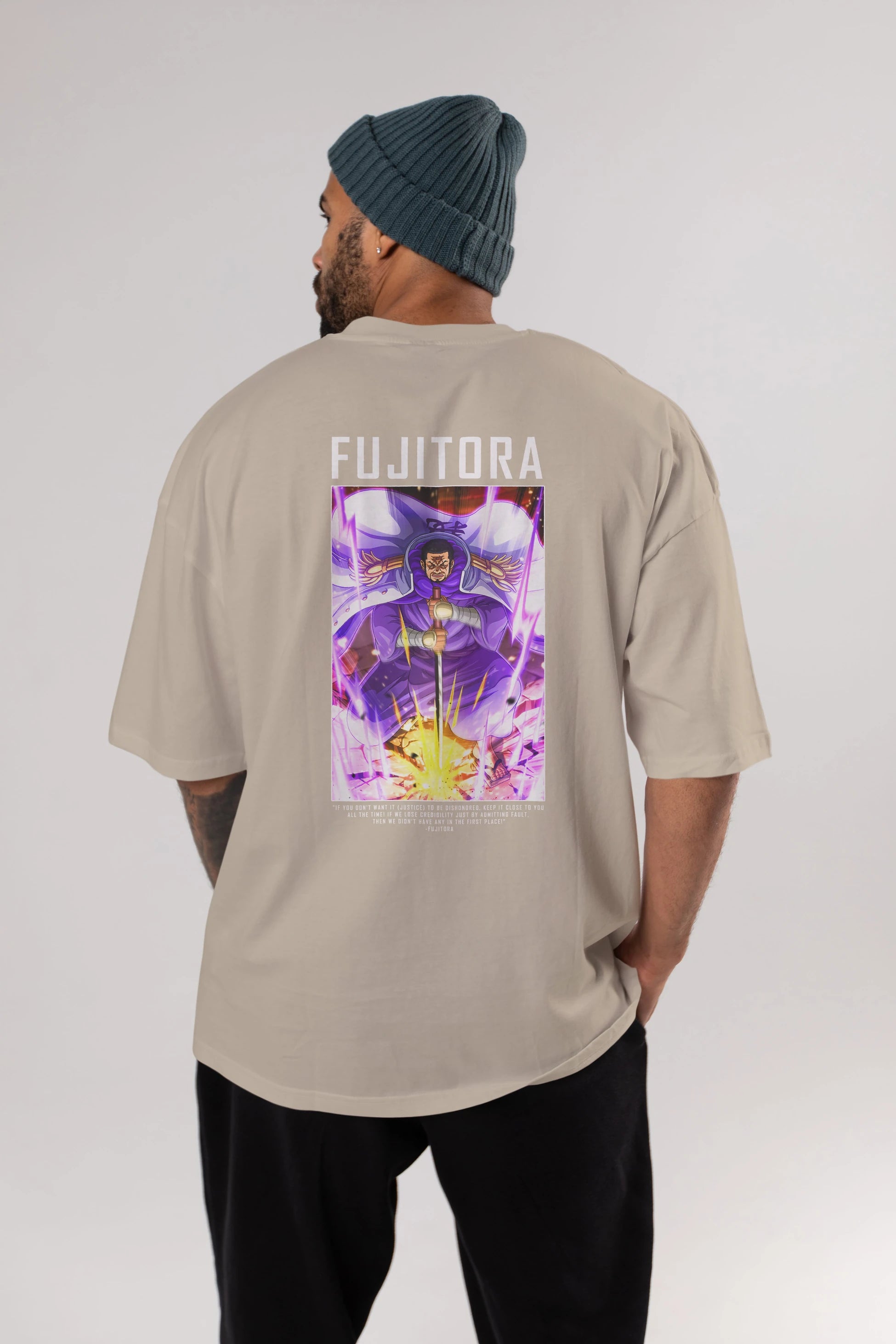 Issho Anime Arka Baskılı Oversize t-shirt Erkek Kadın Unisex %100 pamuk tişort