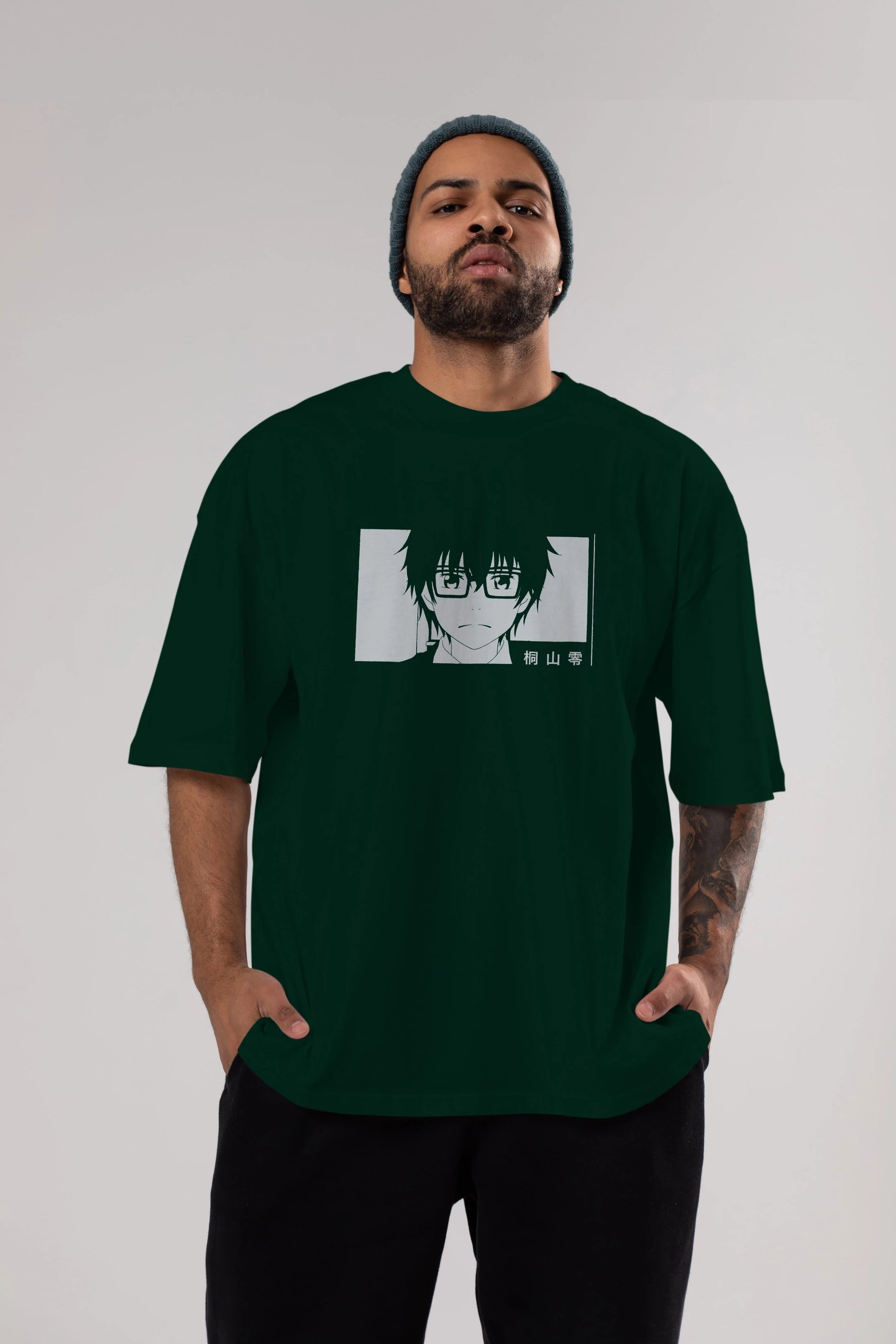 Rei Kiriyama 3 Anime Ön Baskılı Oversize t-shirt %100 pamuk Erkek Kadın Unisex