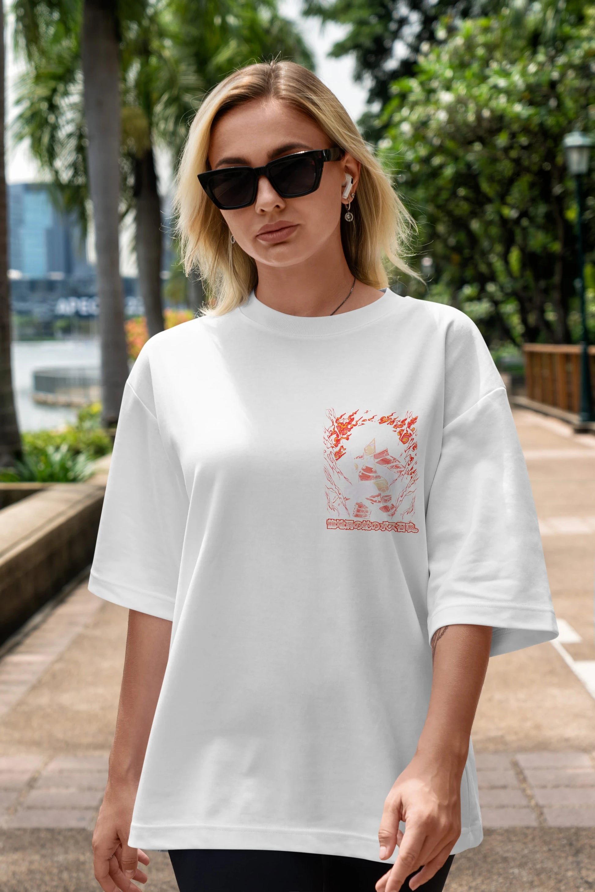 NARUTO (12) Ön Sol Baskılı Oversize t-shirt Erkek Kadın Unisex %100 Pamuk Bisiklet Yaka tişort