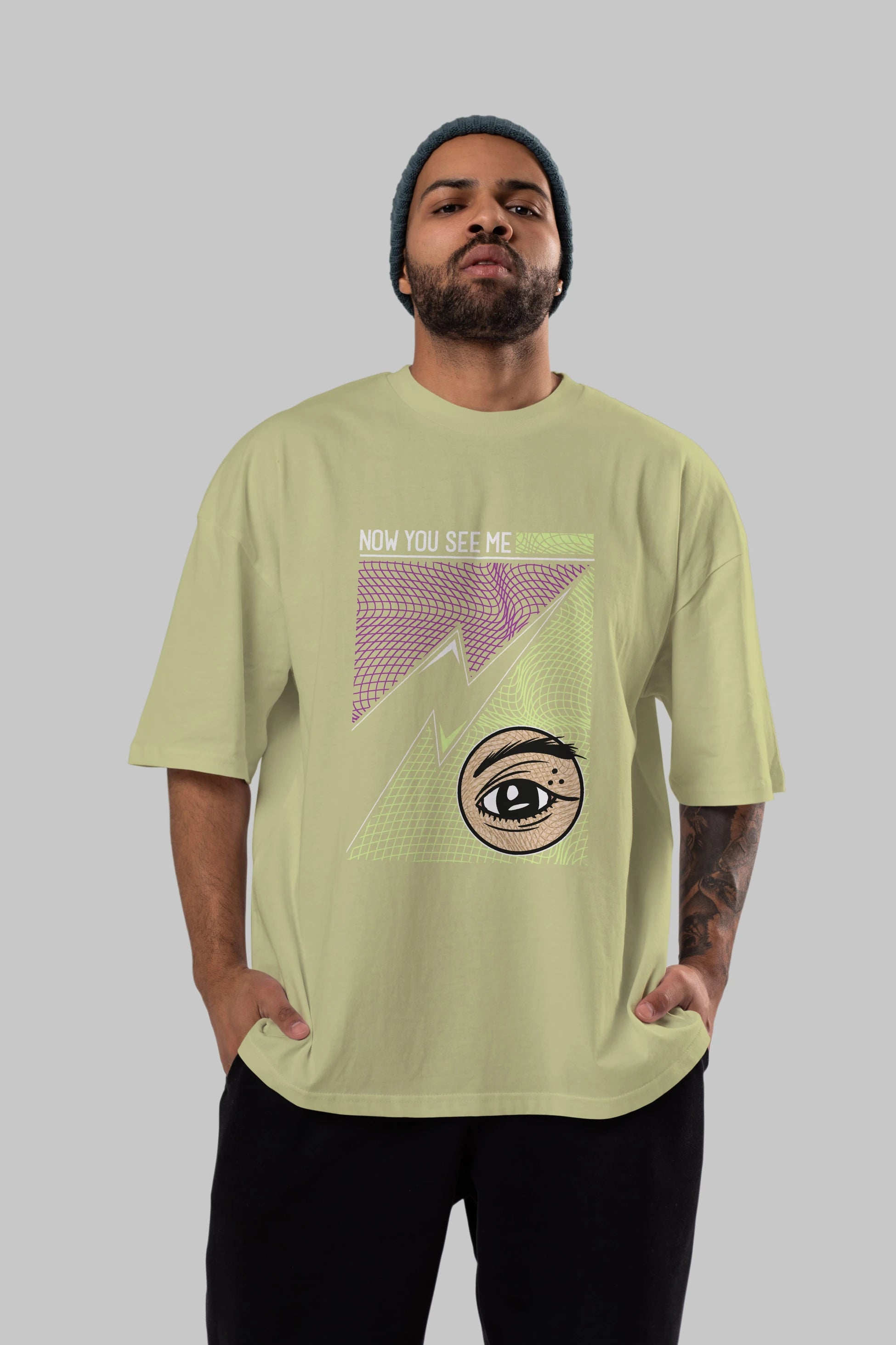 Now You See Me Ön Baskılı Oversize t-shirt Erkek Kadın Unisex