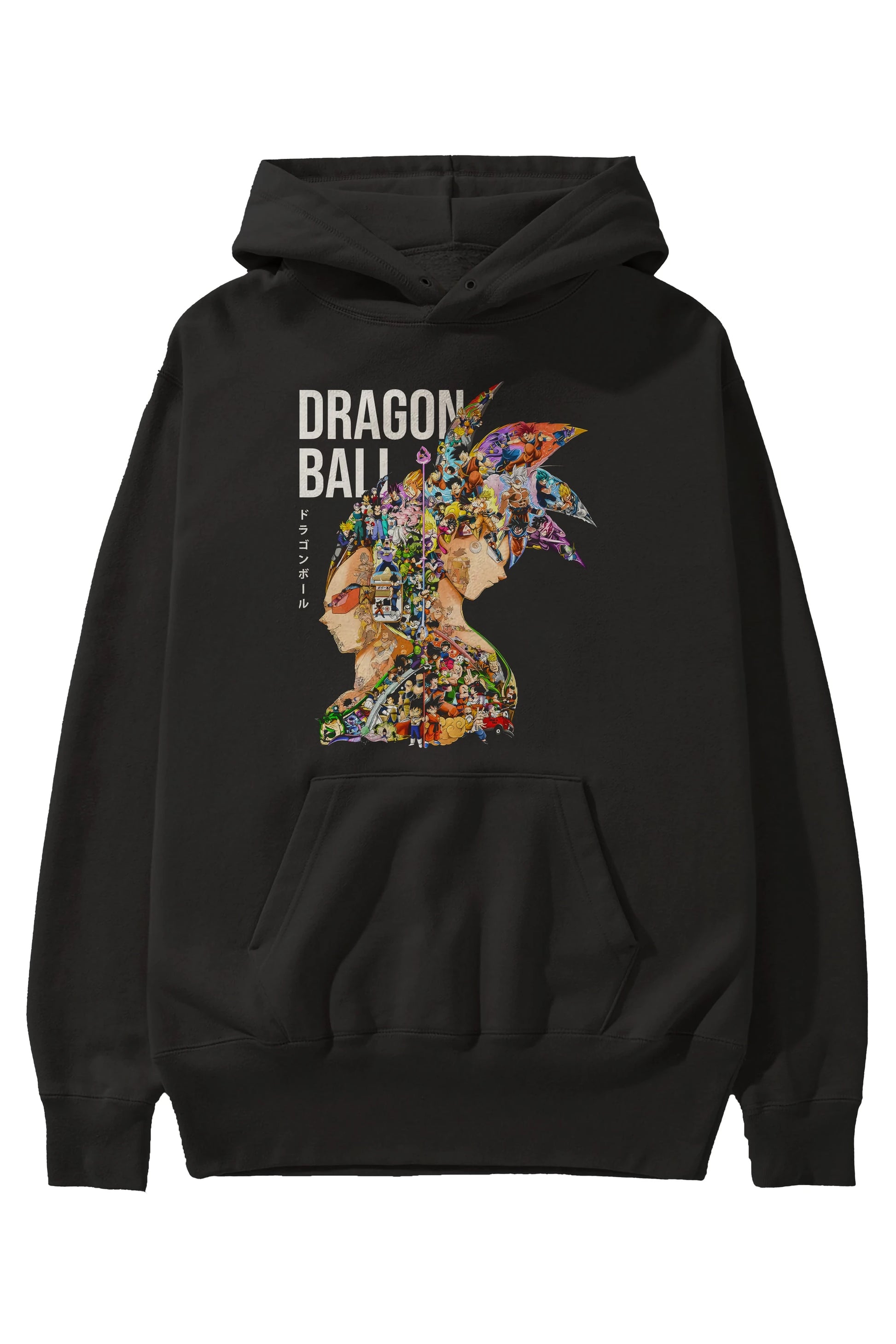 DRAGON BALL ART (5) Anime Ön Baskılı Hoodie Oversize Kapüşonlu Sweatshirt Erkek Kadın Unisex