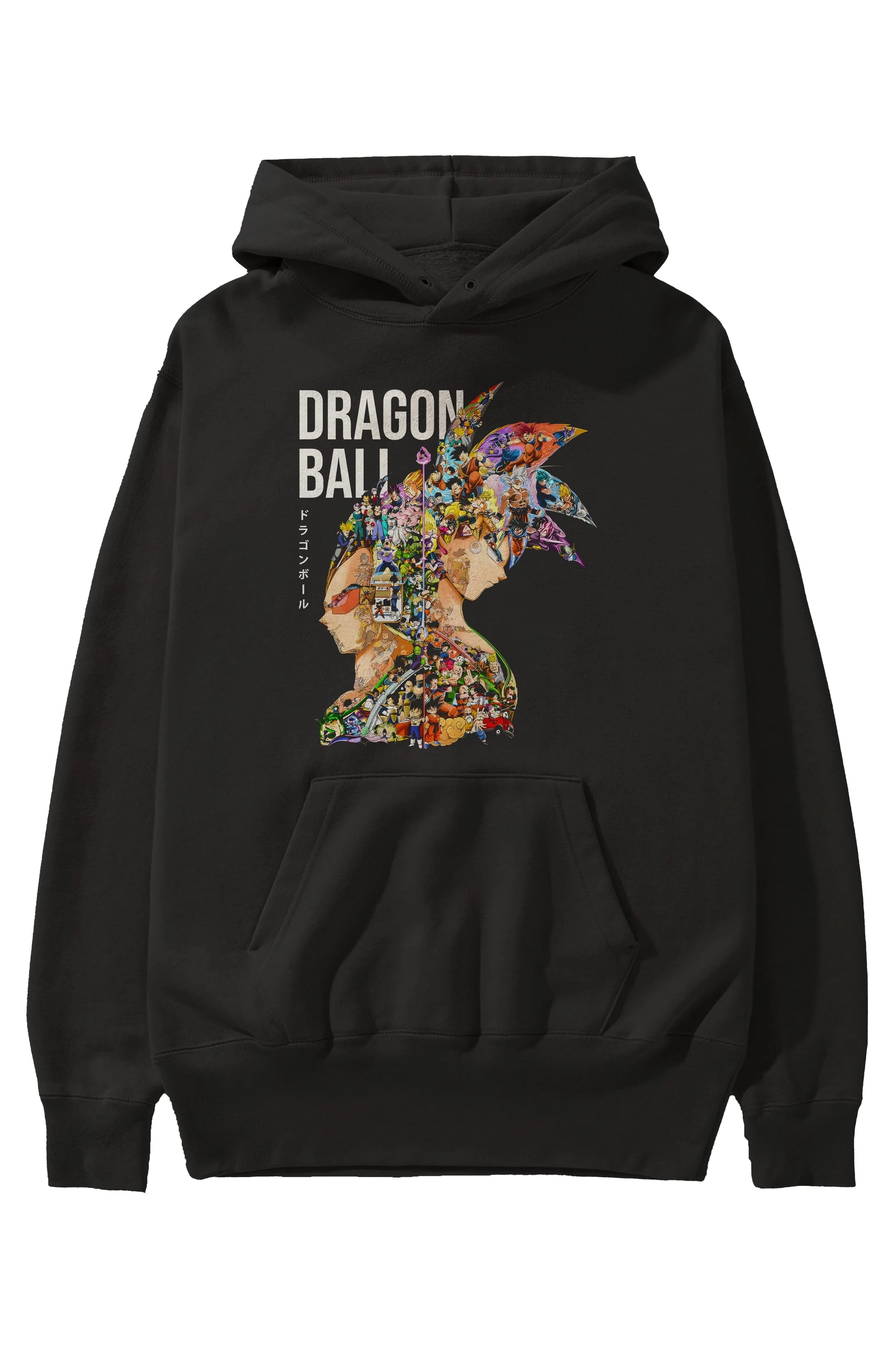 DRAGON BALL ART (5) Anime Ön Baskılı Hoodie Oversize Kapüşonlu Sweatshirt Erkek Kadın Unisex