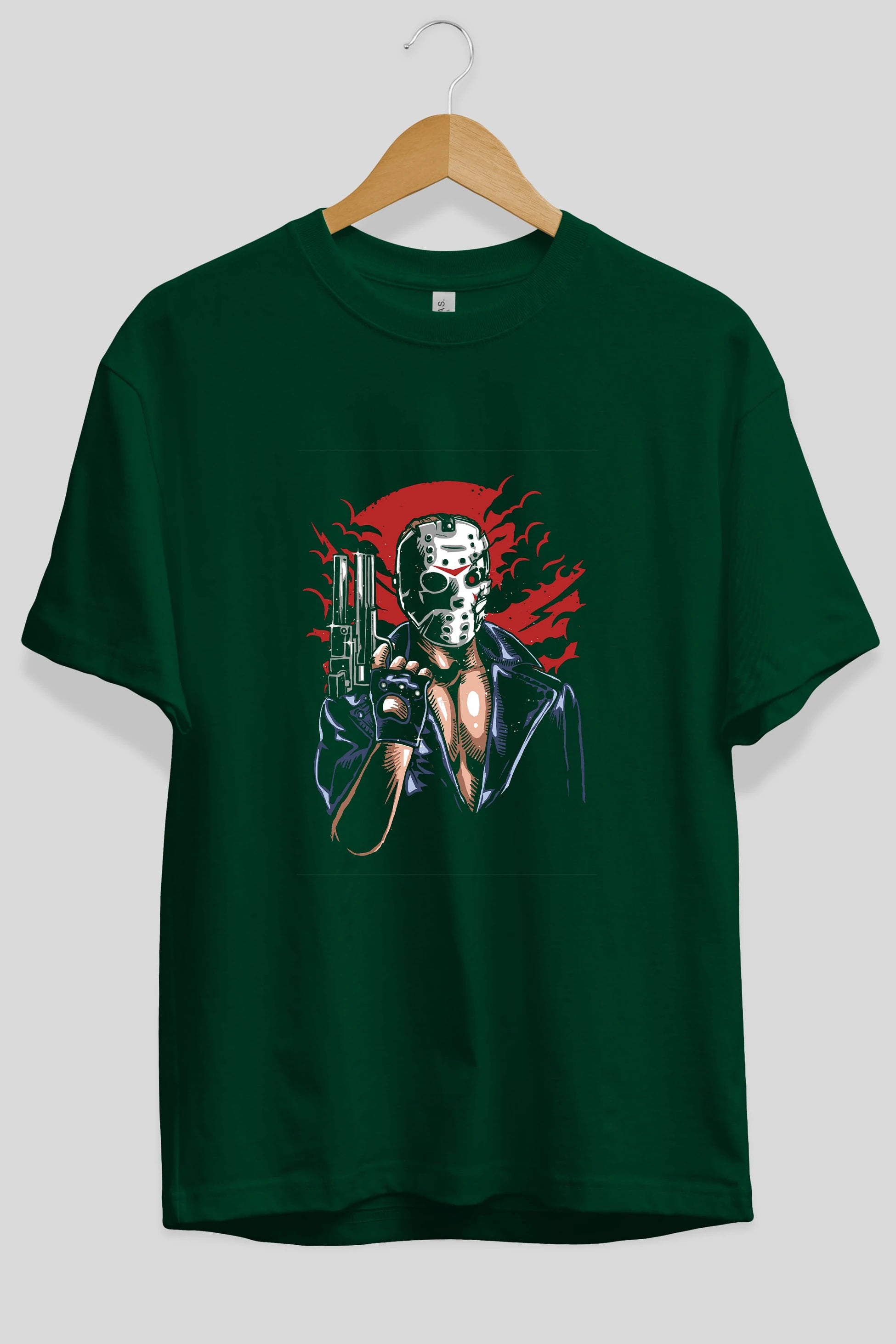 Jason Will Be Back Ön Baskılı Oversize t-shirt Erkek Kadın Unisex %100 Pamuk tişort