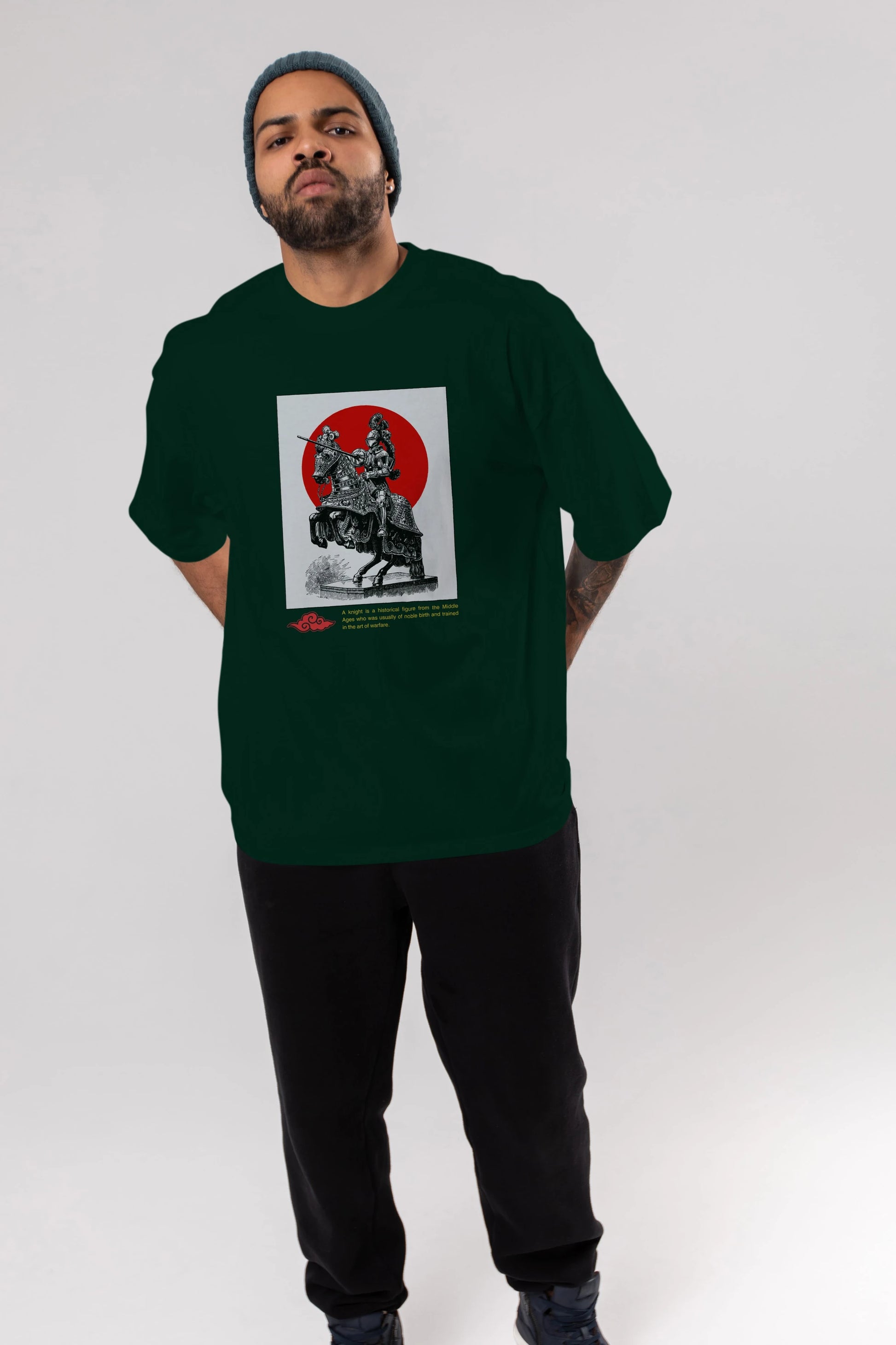Japan Streetwear 2 Ön Baskılı Oversize t-shirt Erkek Kadın Unisex