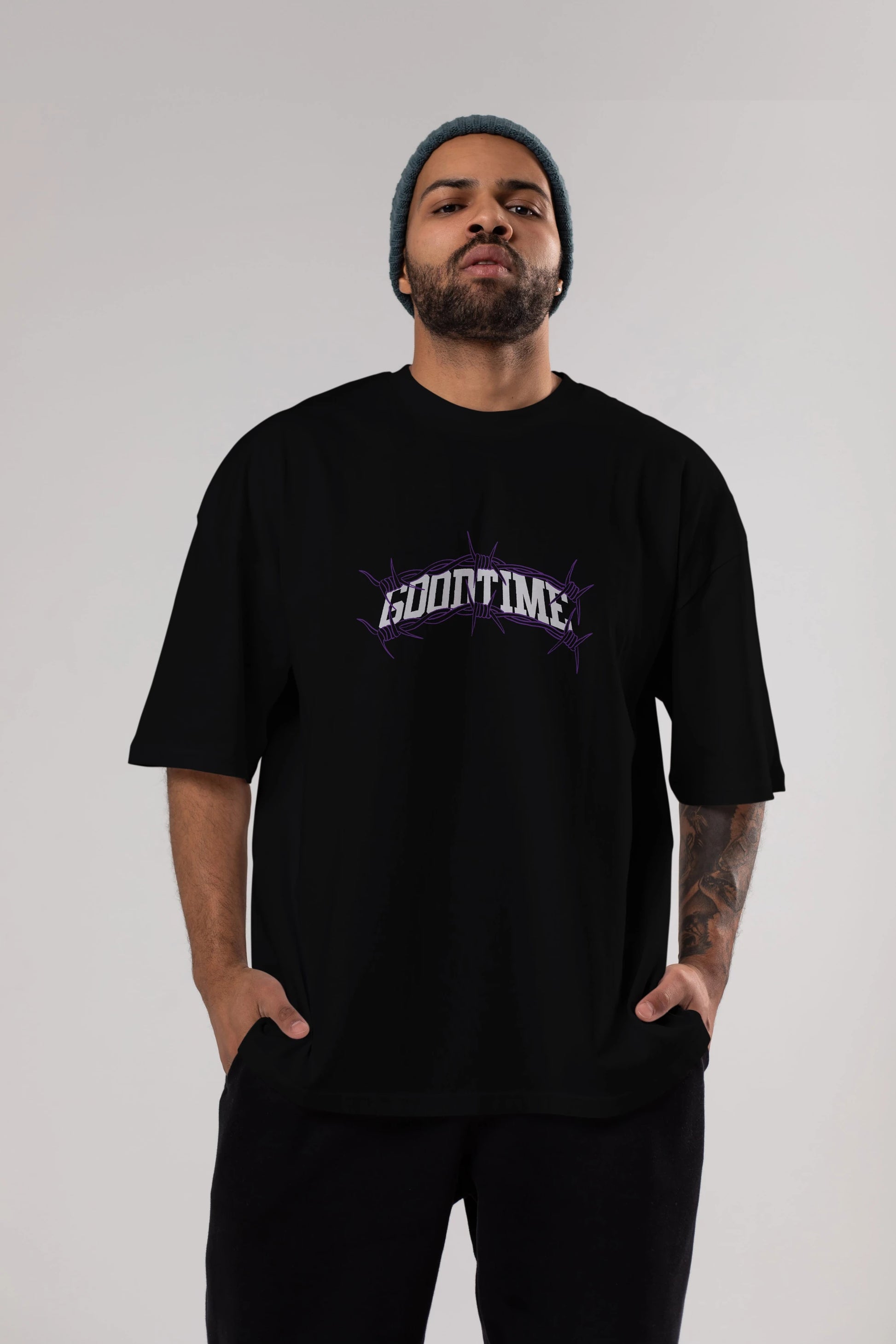 Good Time Ön Baskılı Oversize t-shirt Erkek Kadın Unisex
