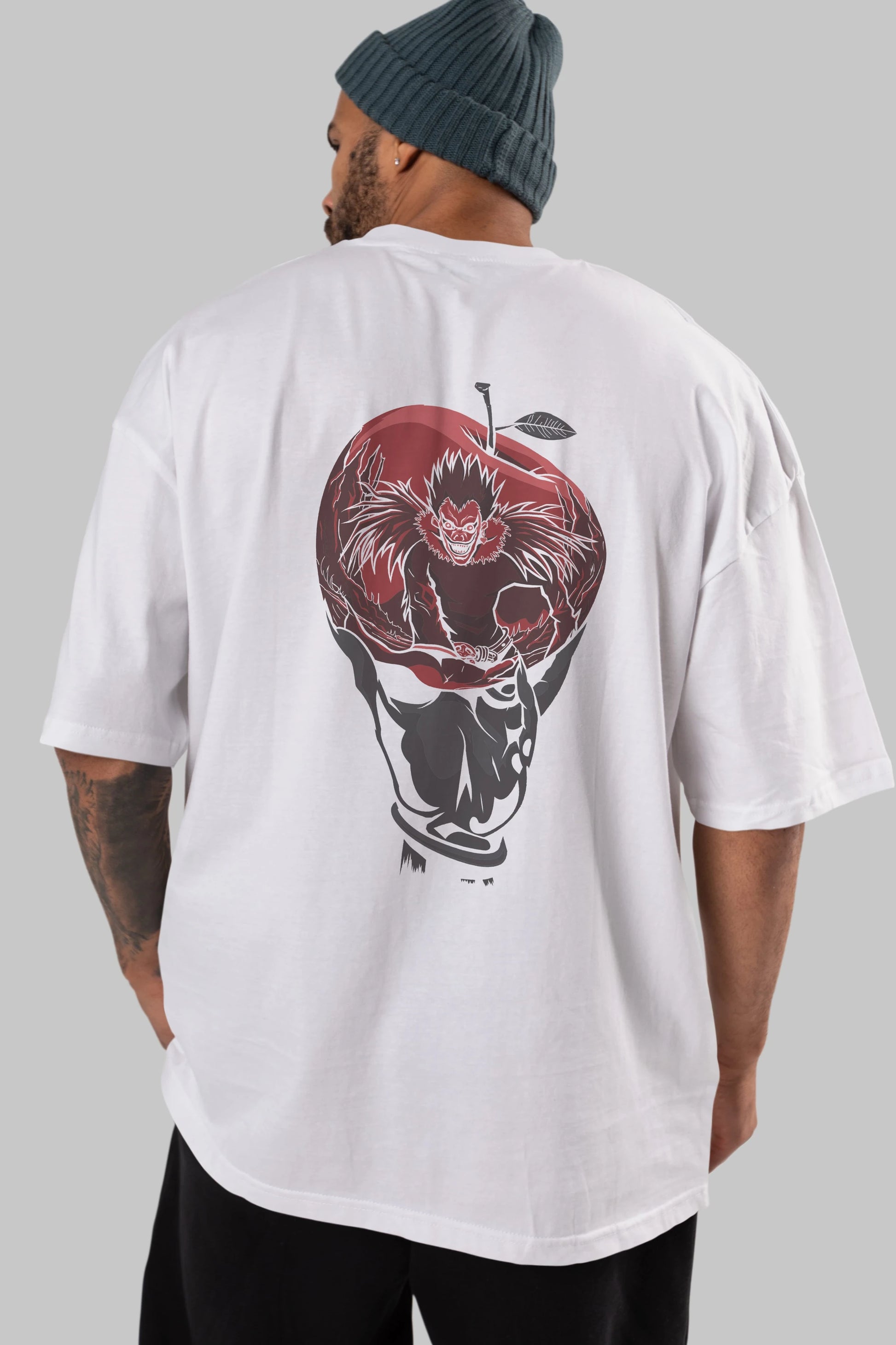 DEATH NOTE -RYUK Anime Arka Baskılı Oversize t-shirt Erkek Kadın Unisex