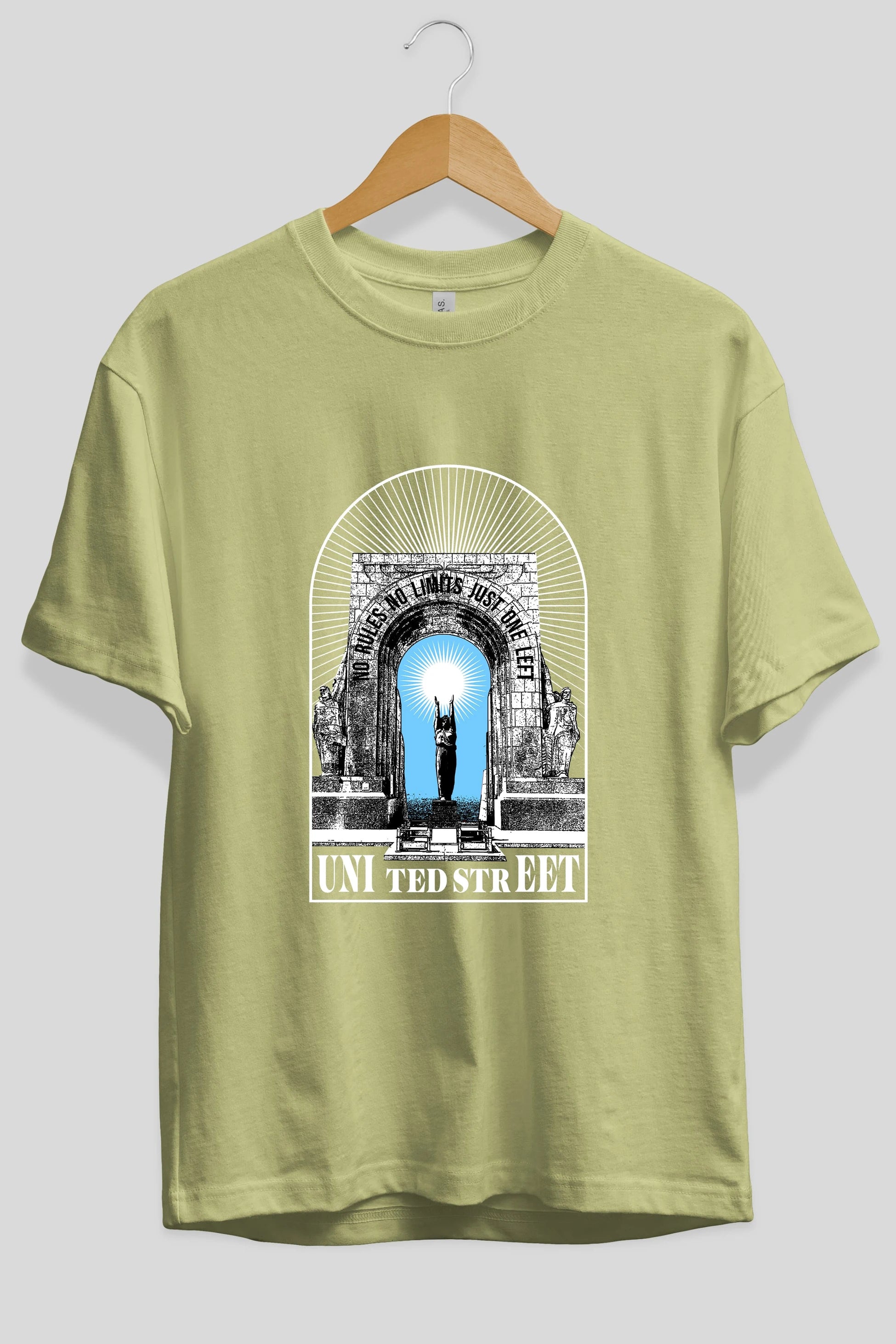 No Rules No Limits Ön Baskılı Oversize t-shirt Erkek Kadın Unisex