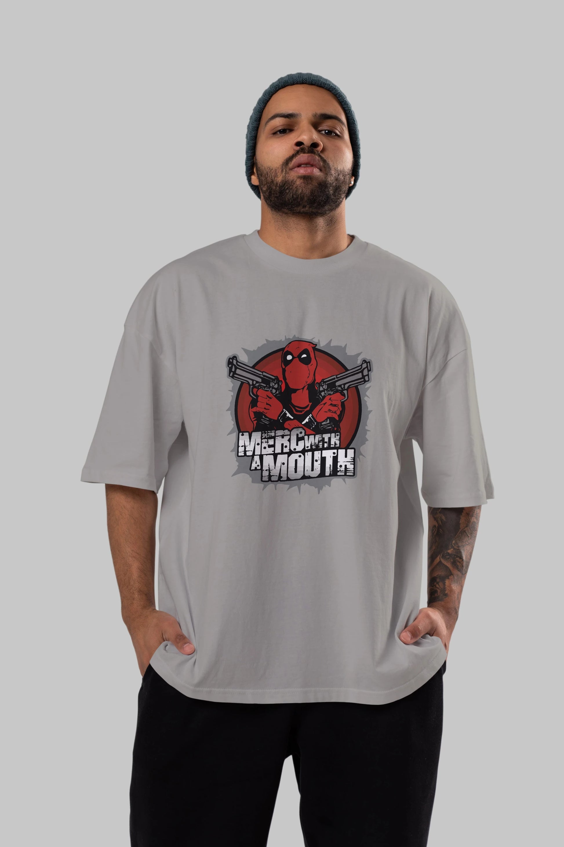 Deadpool (13) Ön Baskılı Oversize t-shirt Erkek Kadın Unisex %100 Pamuk Bisiklet Yaka tişort