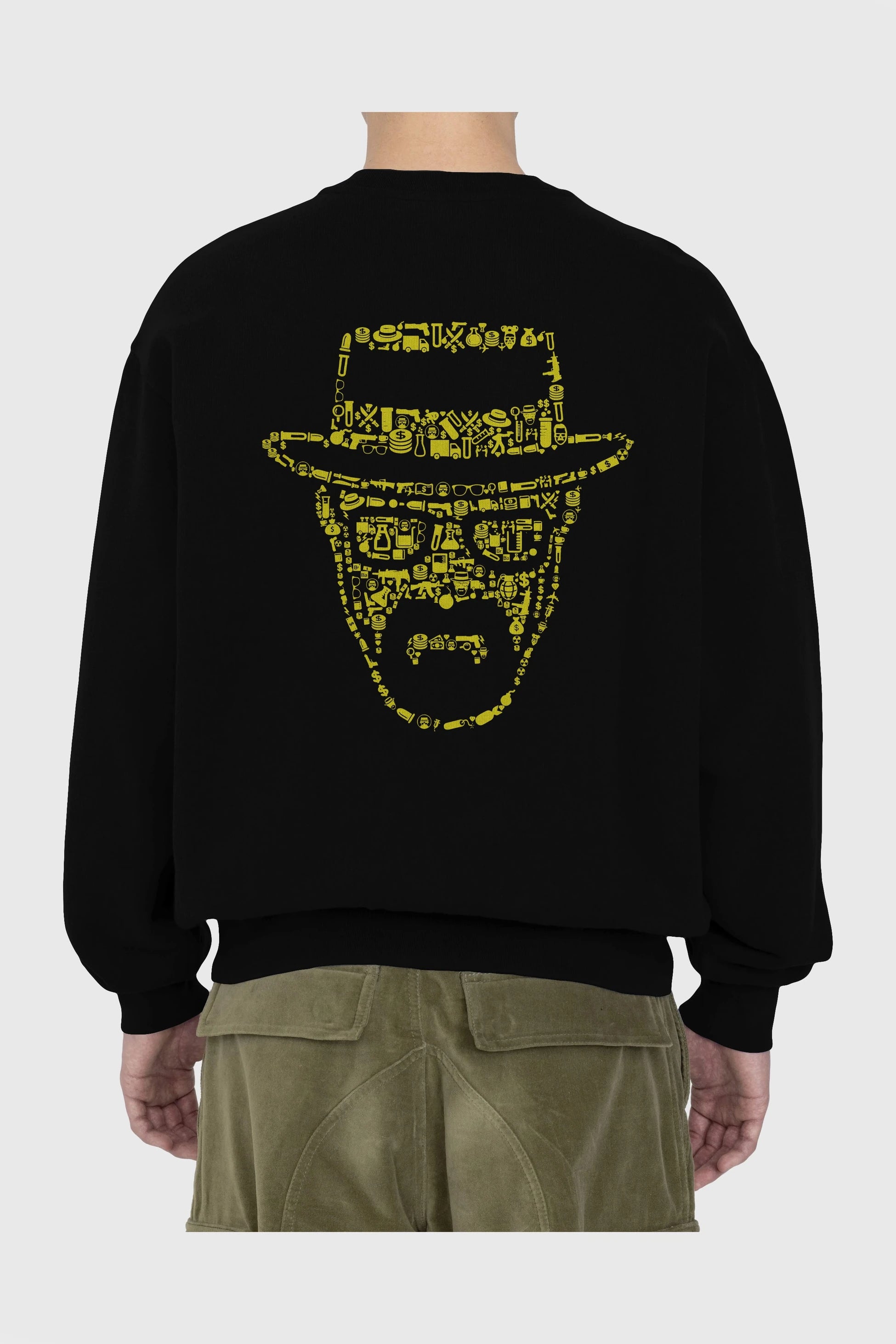 The Chronicle Arka Baskılı Oversize Sweatshirt Erkek Kadın Unisex