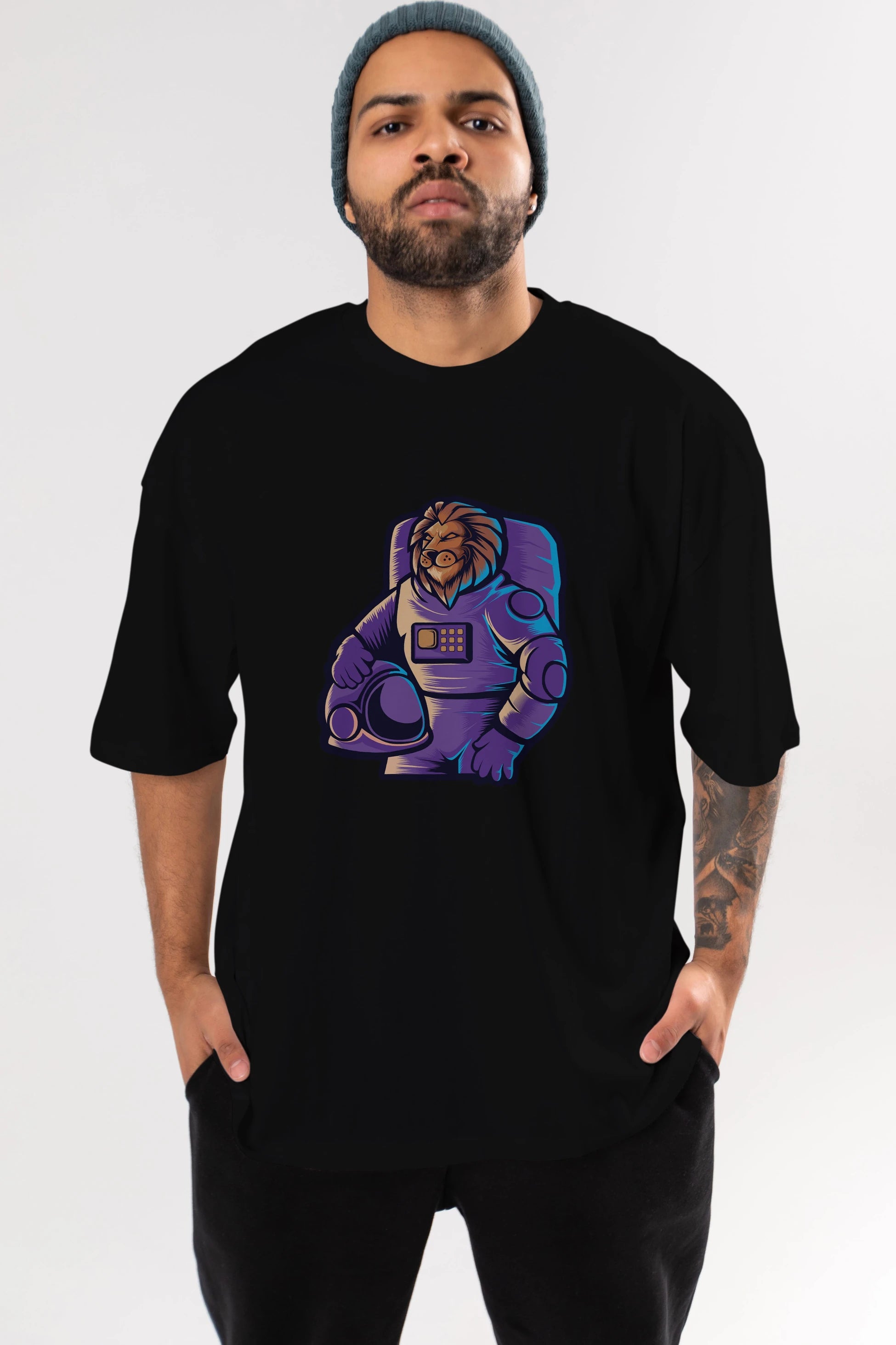 Astroking Ön Baskılı Oversize t-shirt Erkek Kadın Unisex