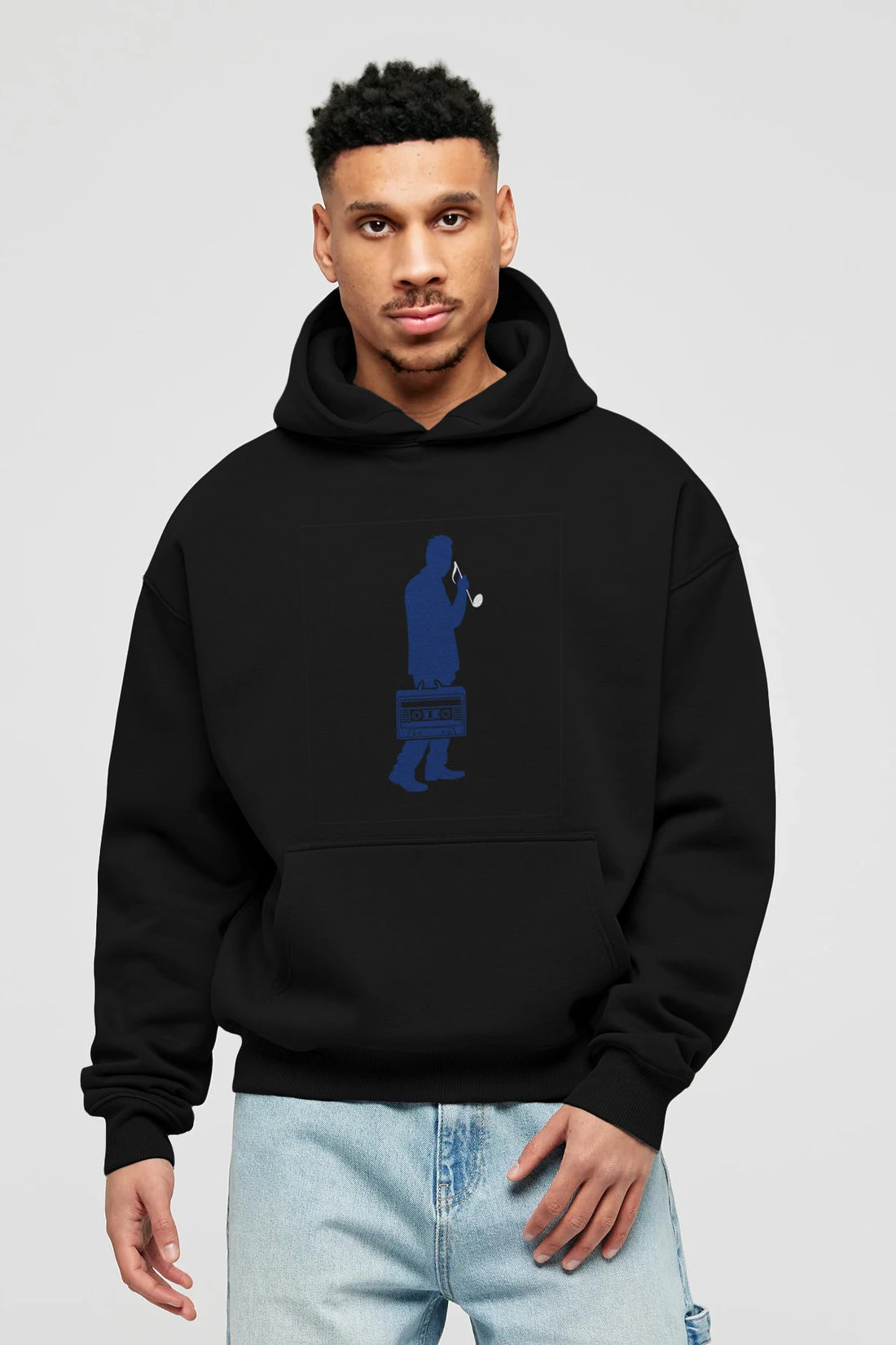 Sound Collector Ön Baskılı Hoodie Oversize Kapüşonlu Sweatshirt Erkek Kadın Unisex