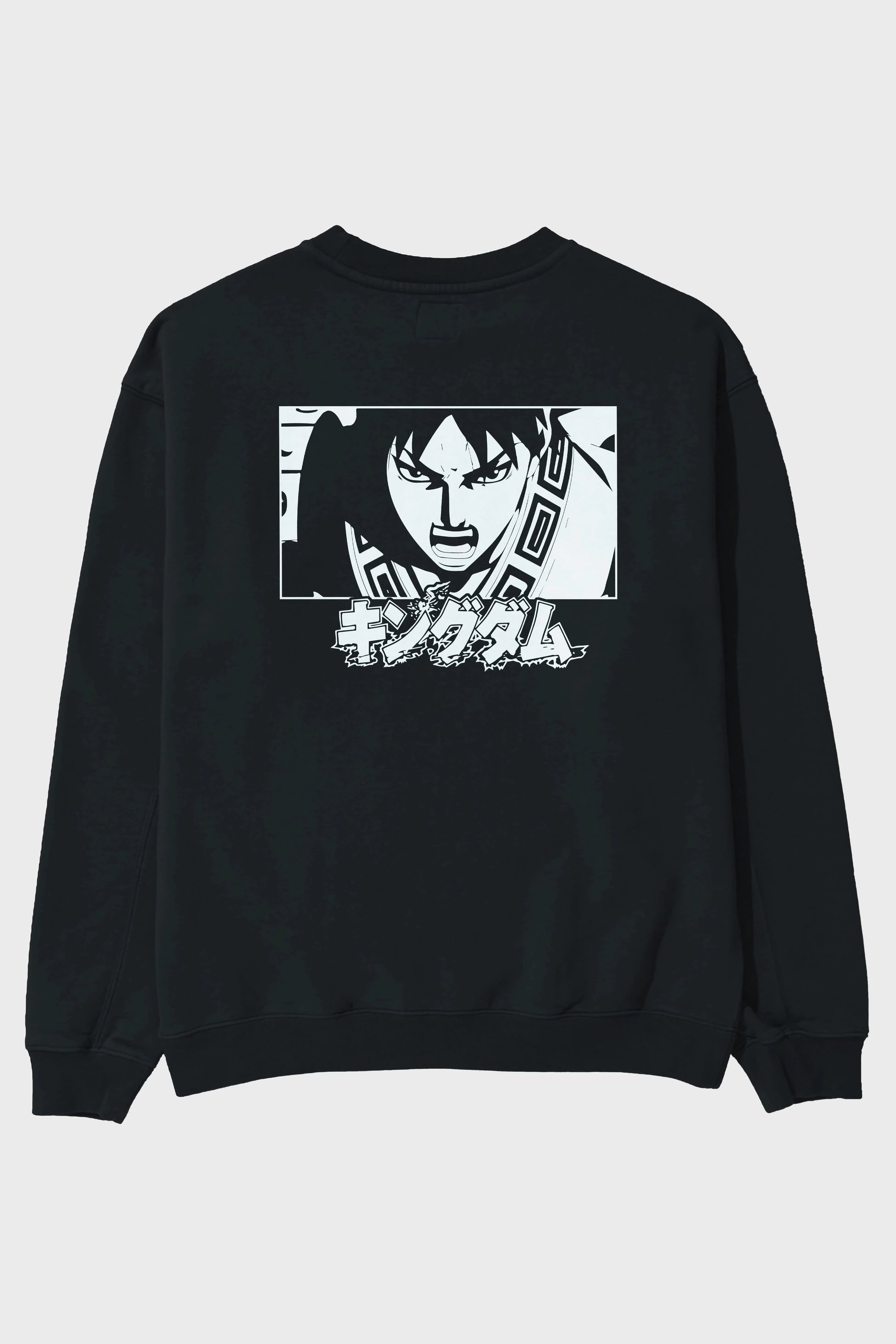 Xin 1 Anime Arka Baskılı Oversize Sweatshirt Erkek Kadın Unisex