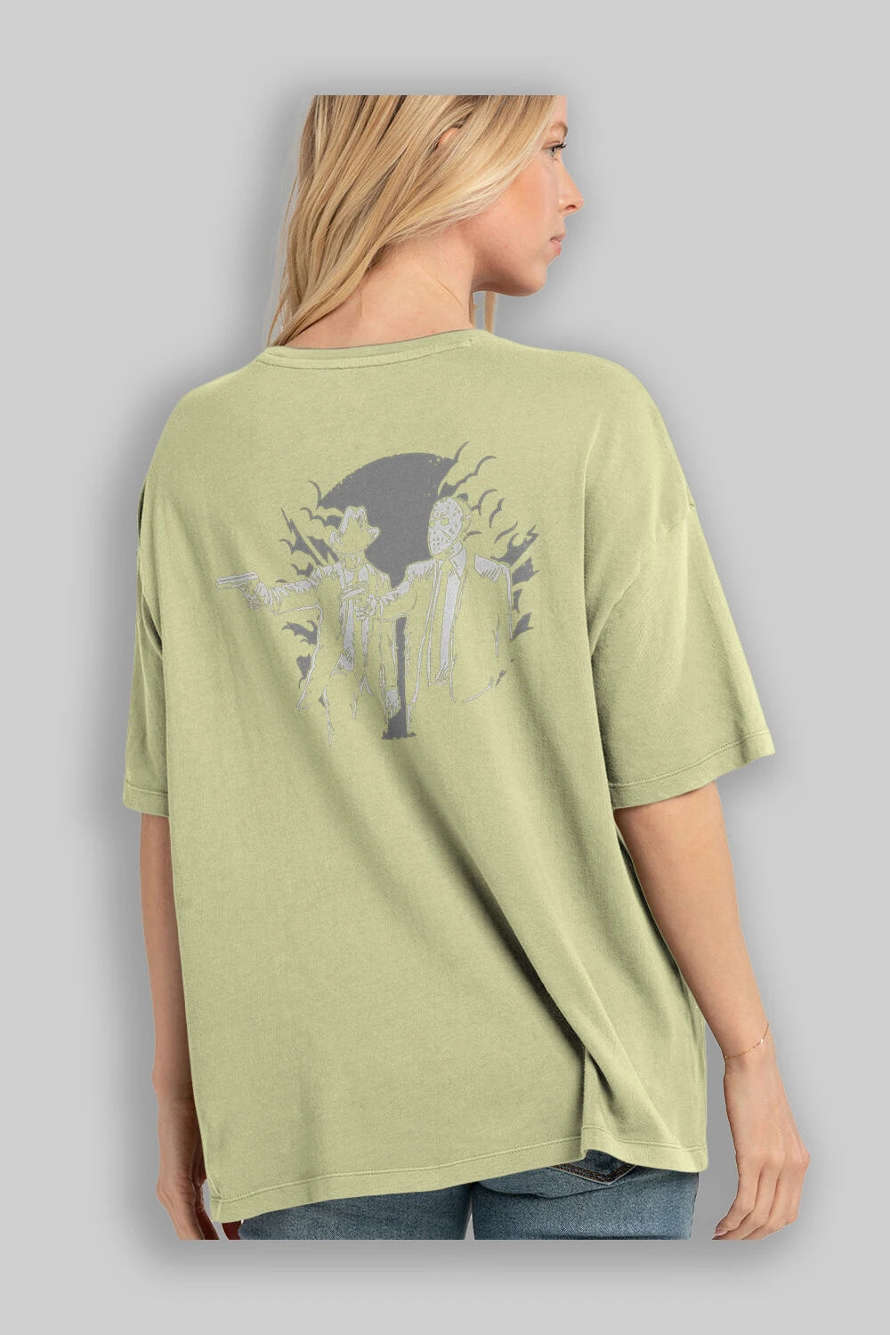 Pulp Killer Arka Baskılı Oversize t-shirt Erkek Kadın Unisex %100 Pamuk