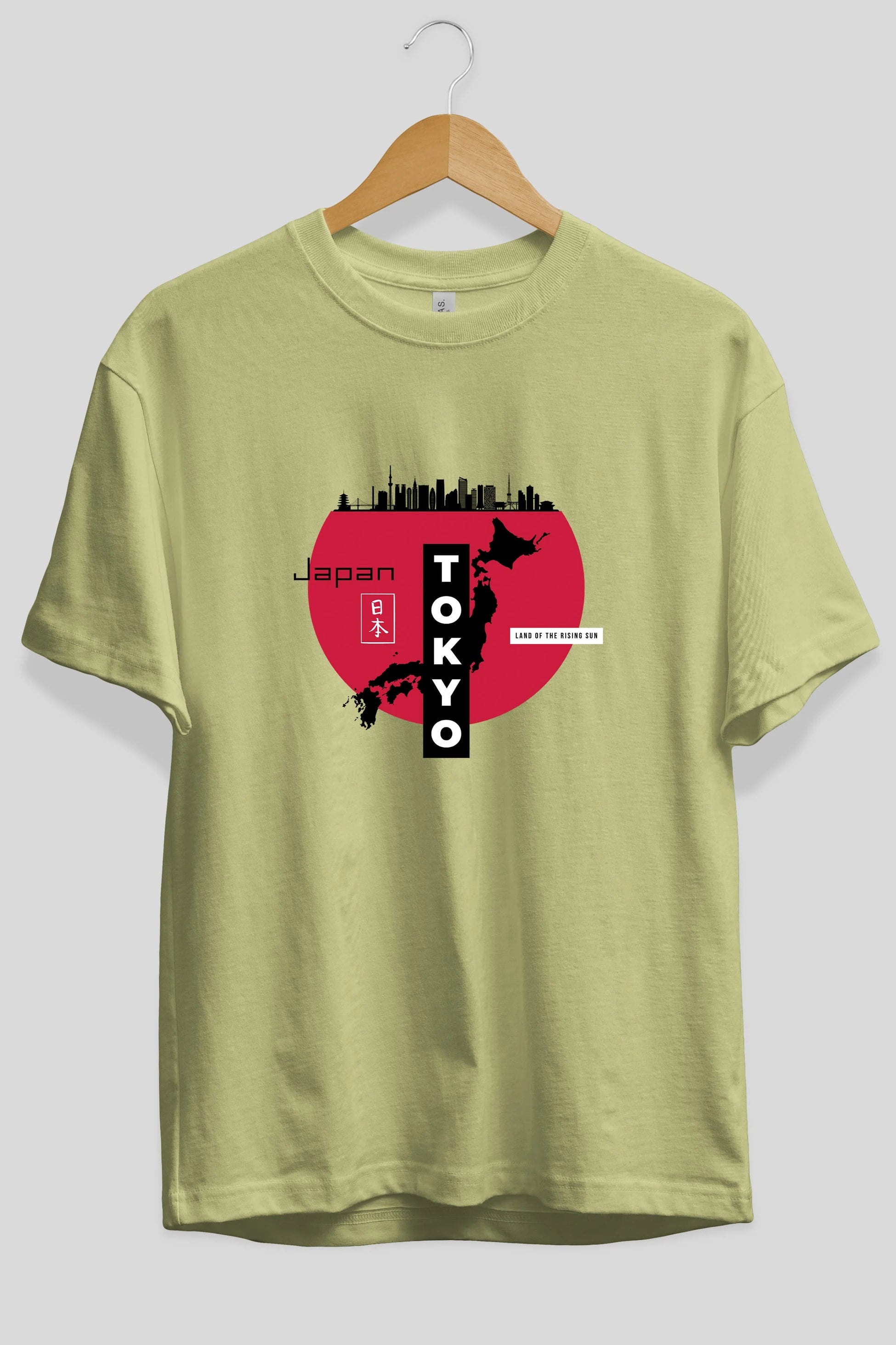 Japan Tokyo Ön Baskılı Oversize t-shirt Erkek Kadın Unisex