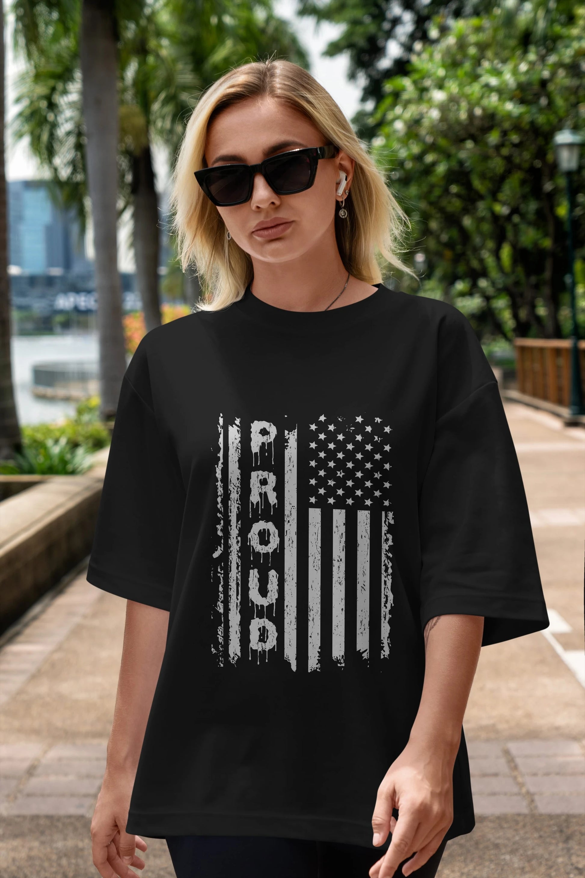 Proud Ön Baskılı Oversize t-shirt Erkek Kadın Unisex