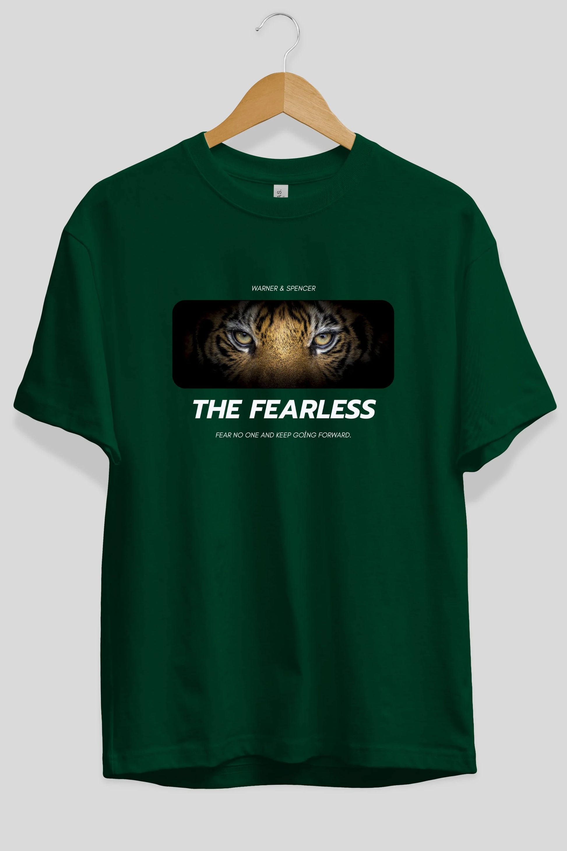 The Fearless Yazılı Ön Baskılı Oversize t-shirt Erkek Kadın Unisex
