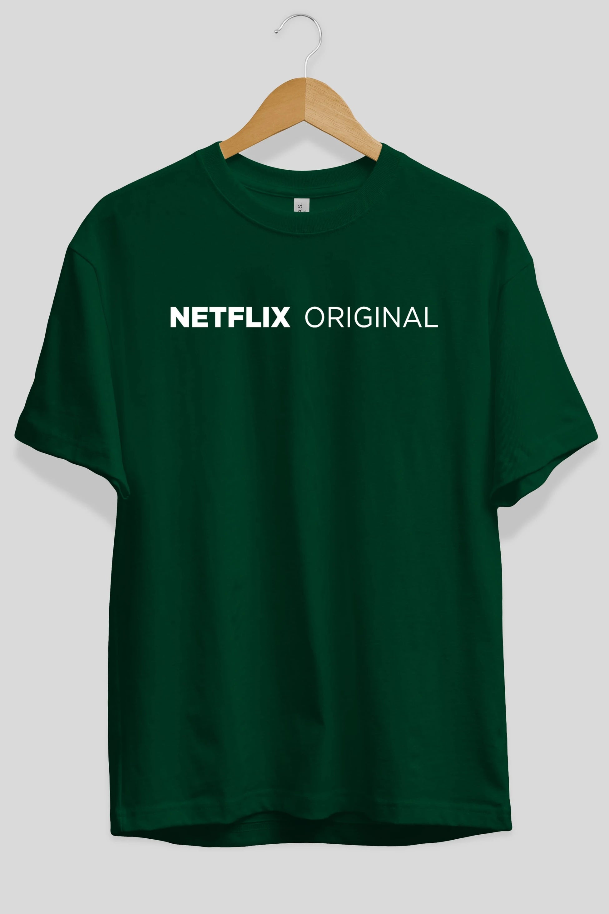Netflix Original Ön Baskılı Oversize t-shirt %100 pamuk Erkek Kadın Unisex