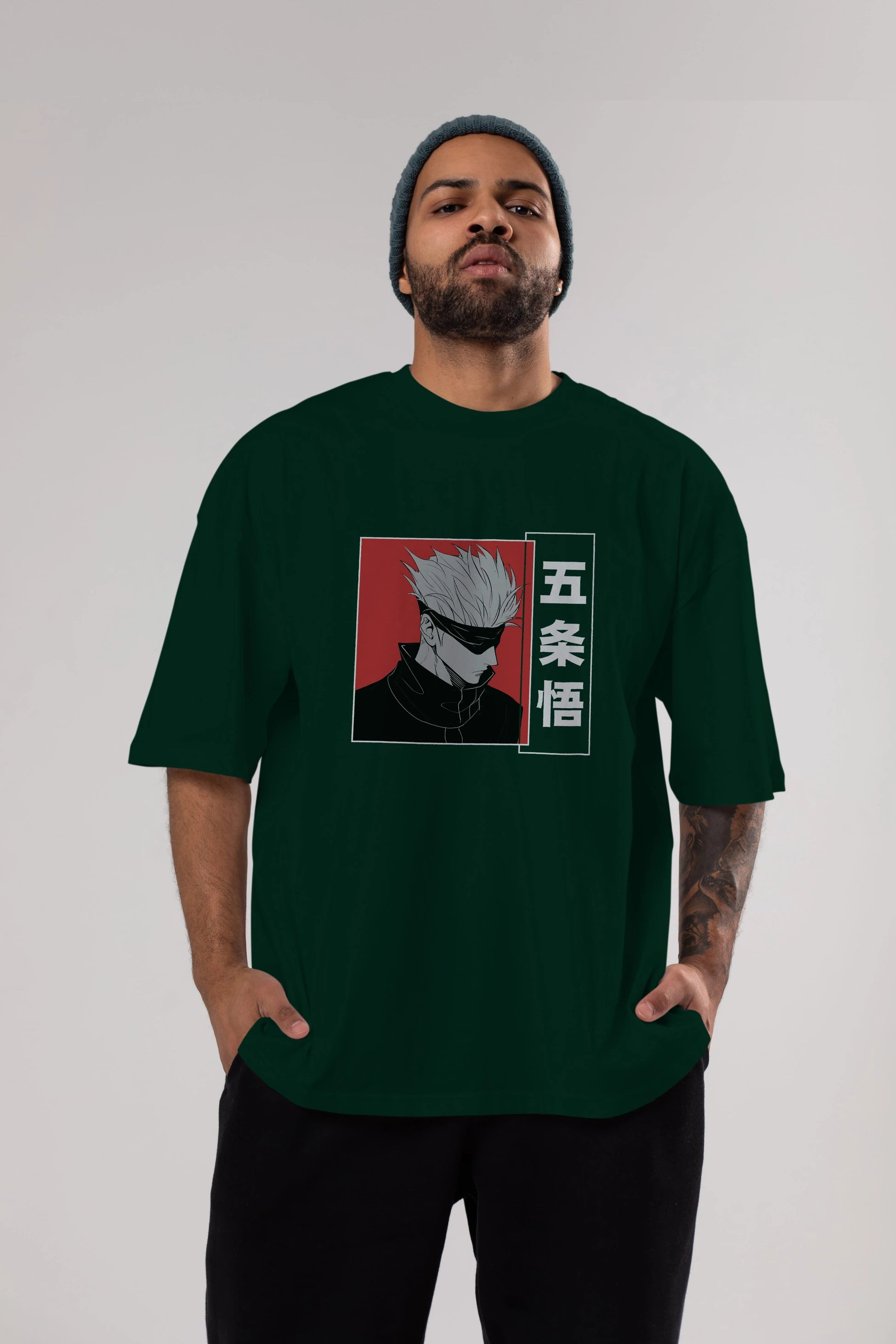 JUJUTSU KAISEN 2 Anime Ön Baskılı Oversize t-shirt %100 pamuk Erkek Kadın Unisex