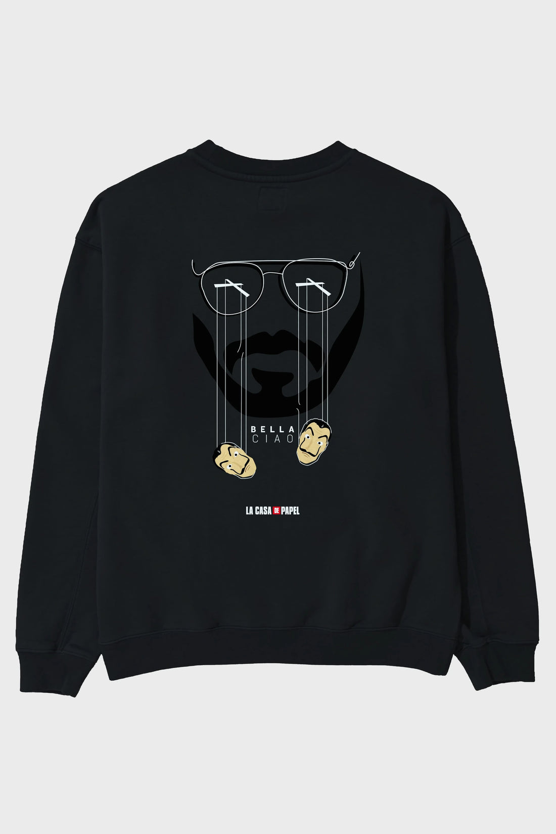 La Casa De Papel (11) Arka Baskılı Oversize Sweatshirt Erkek Kadın Unisex