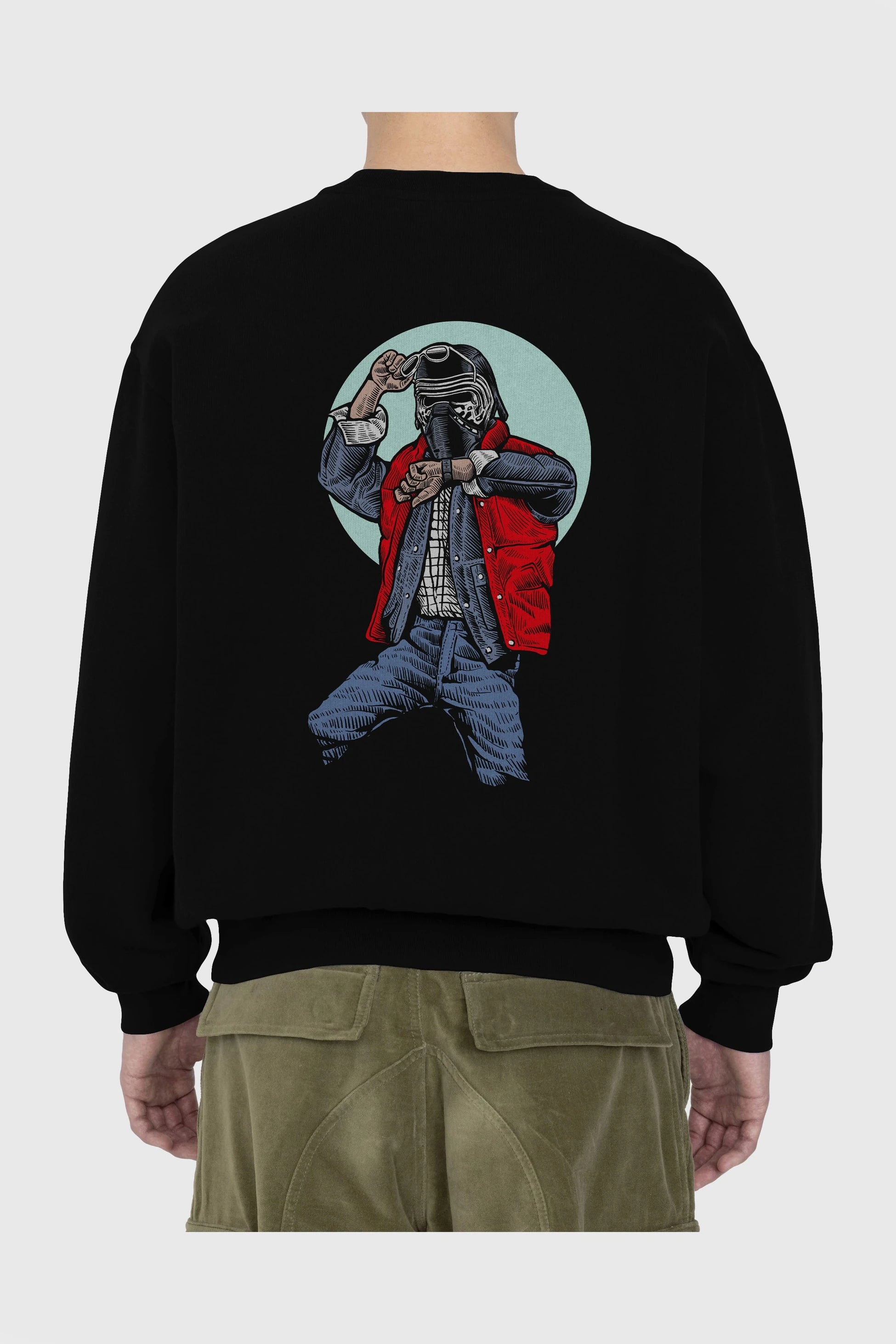 Kylo Mcfly Arka Baskılı Oversize Sweatshirt Erkek Kadın Unisex