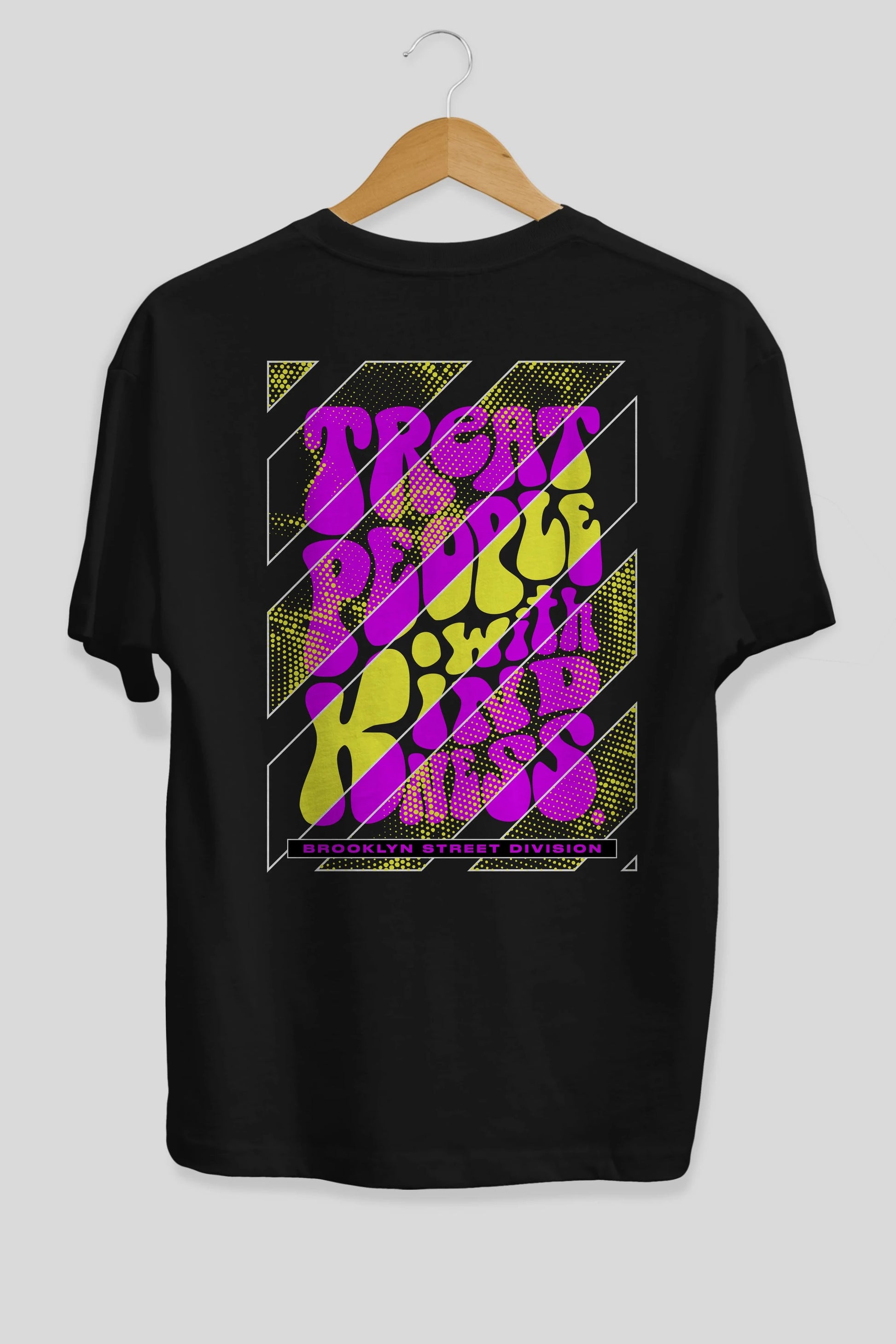 Treat People Arka Baskılı Oversize t-shirt Erkek Kadın Unisex