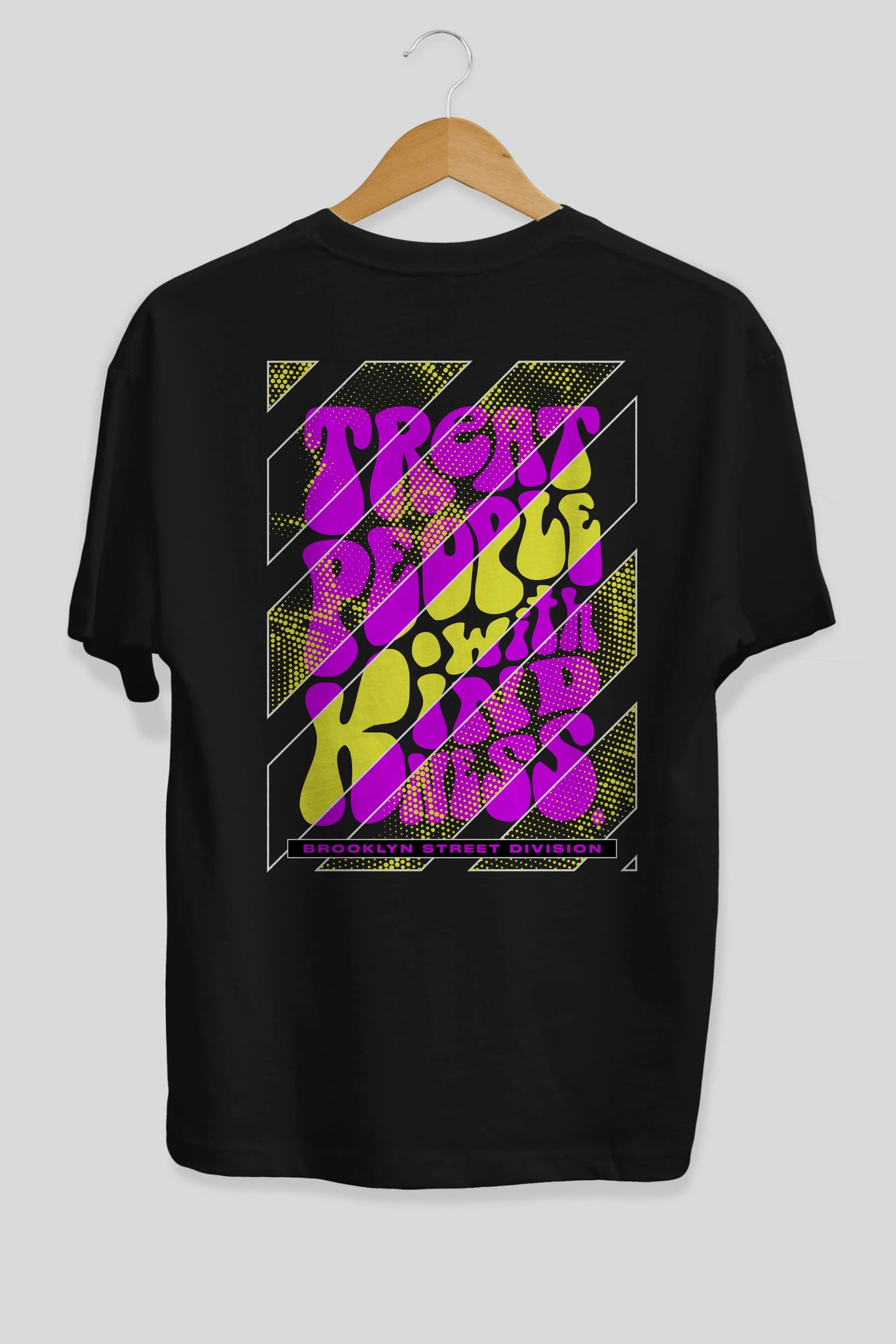 Treat People Arka Baskılı Oversize t-shirt Erkek Kadın Unisex