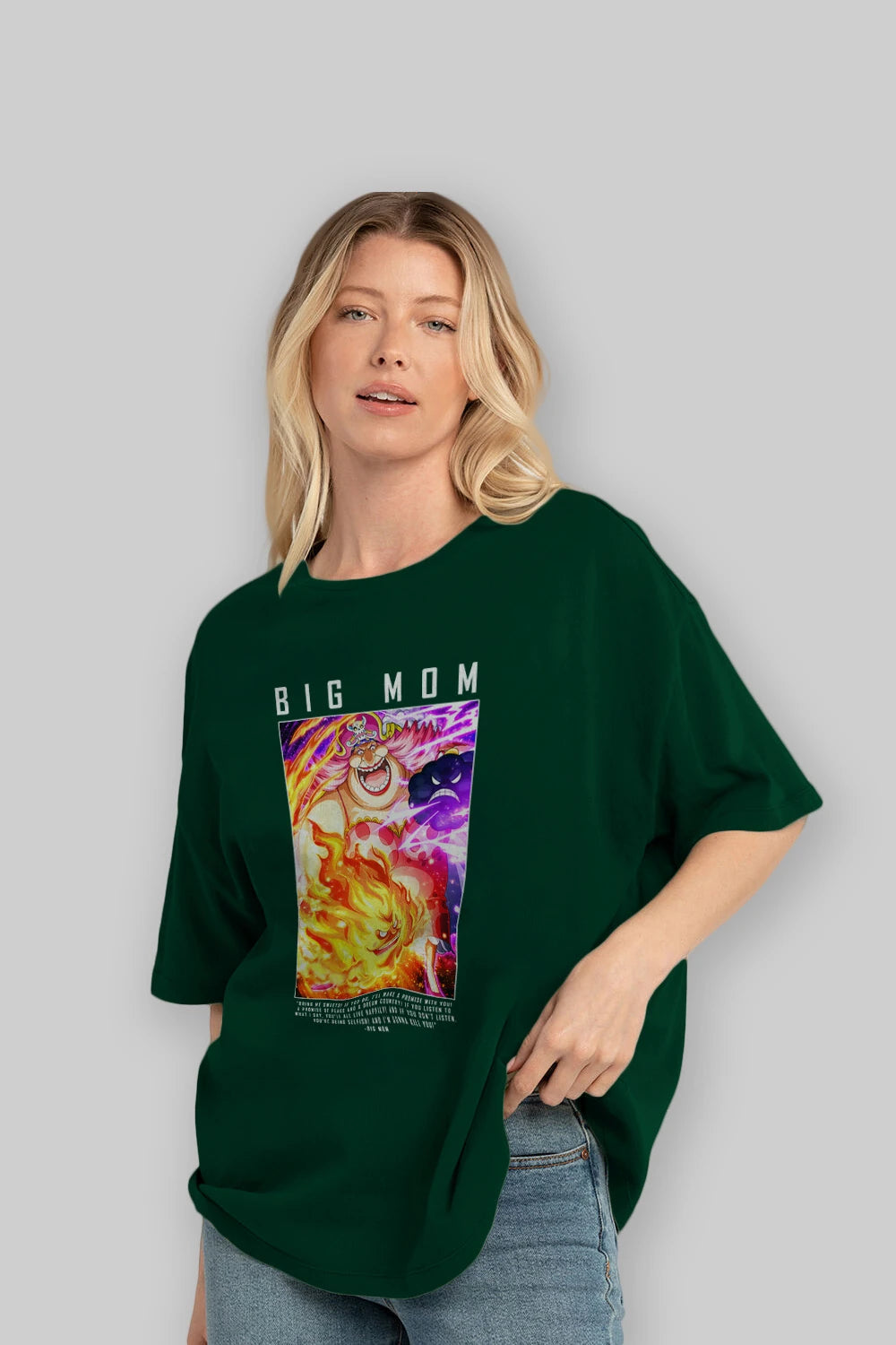 Charlotte Linlin Anime Ön Baskılı Oversize t-shirt Erkek Kadın Unisex