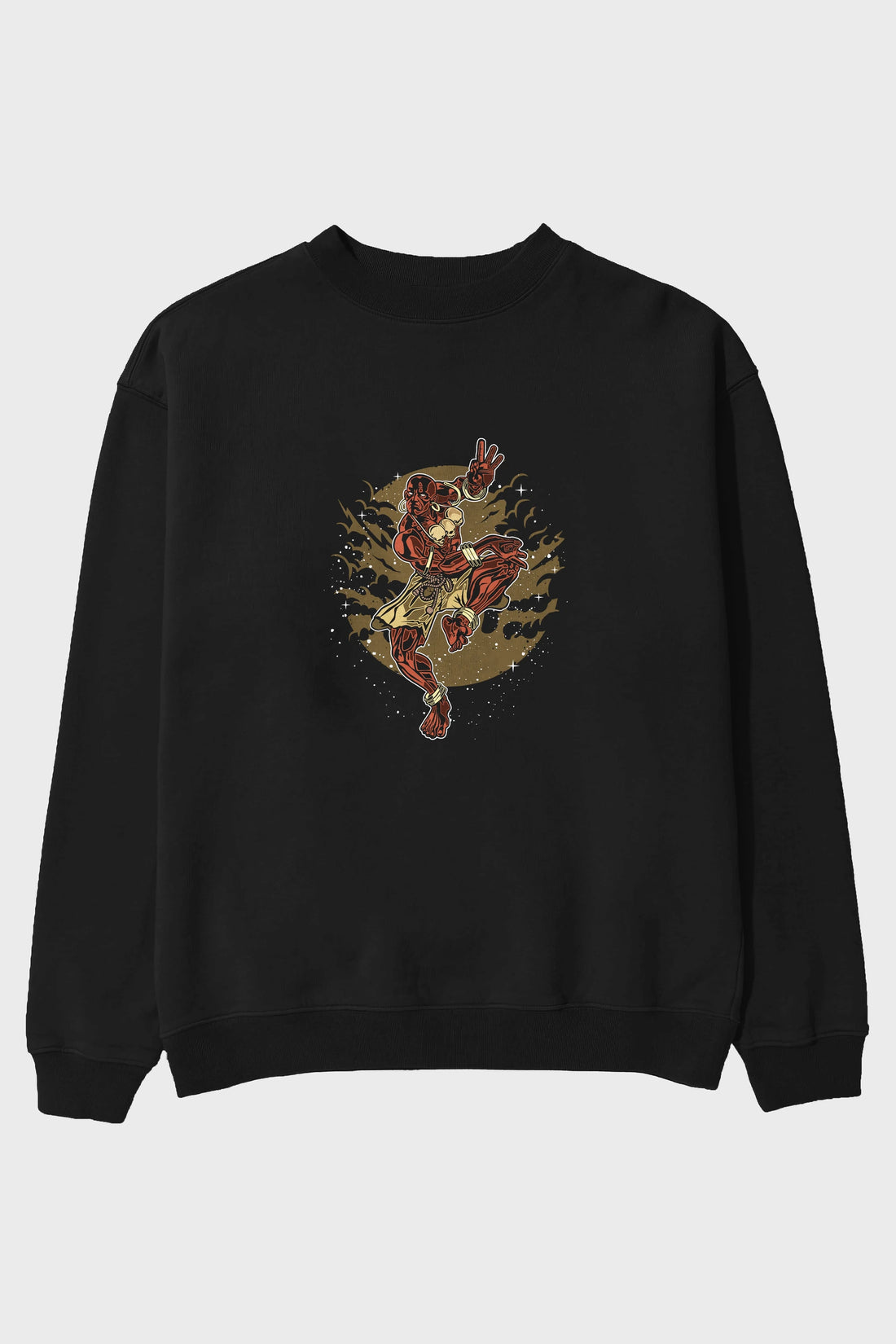 DHALSIM Ön Baskılı Oversize Sweatshirt Erkek Kadın Unisex