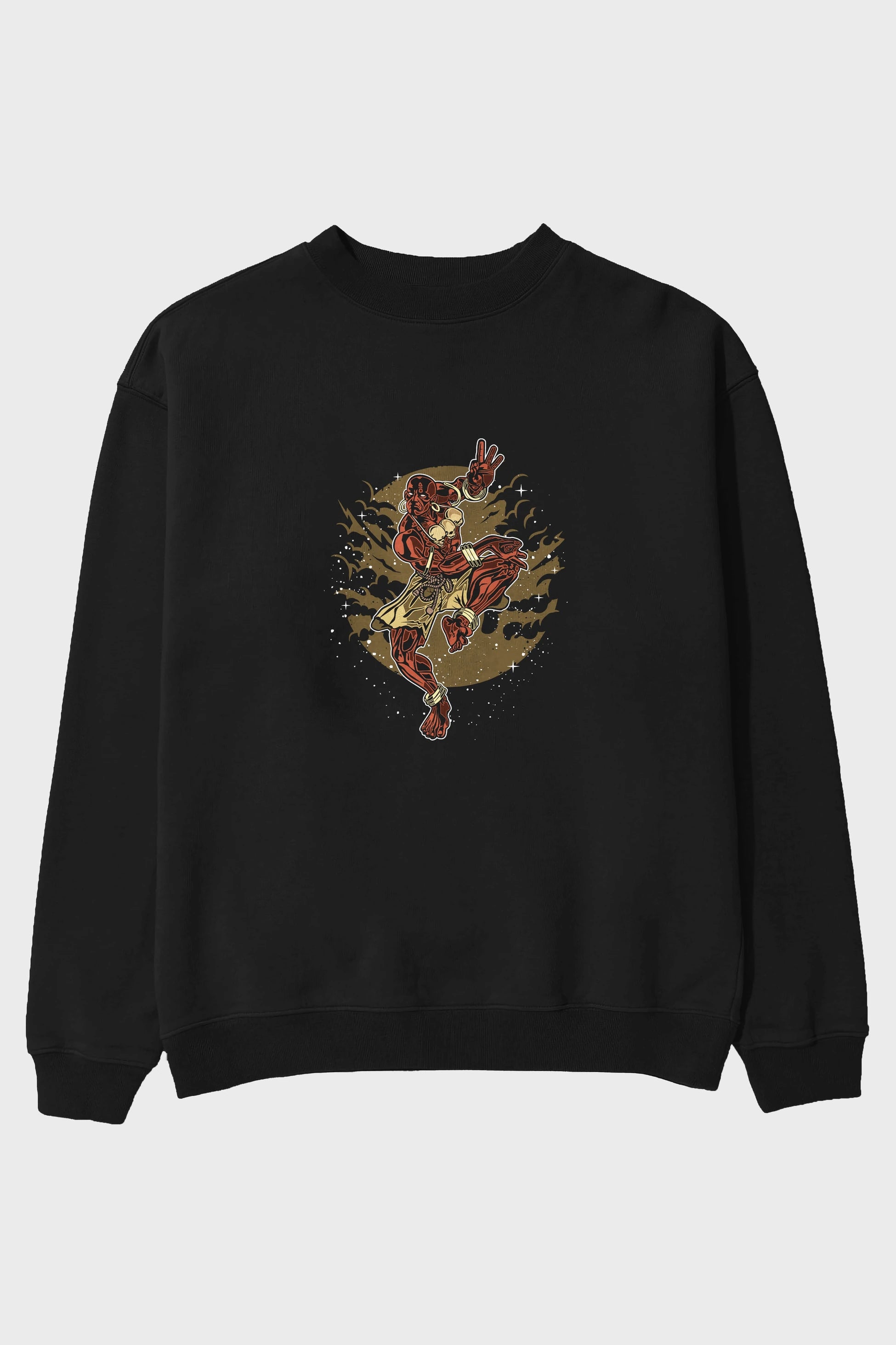 DHALSIM Ön Baskılı Oversize Sweatshirt Erkek Kadın Unisex