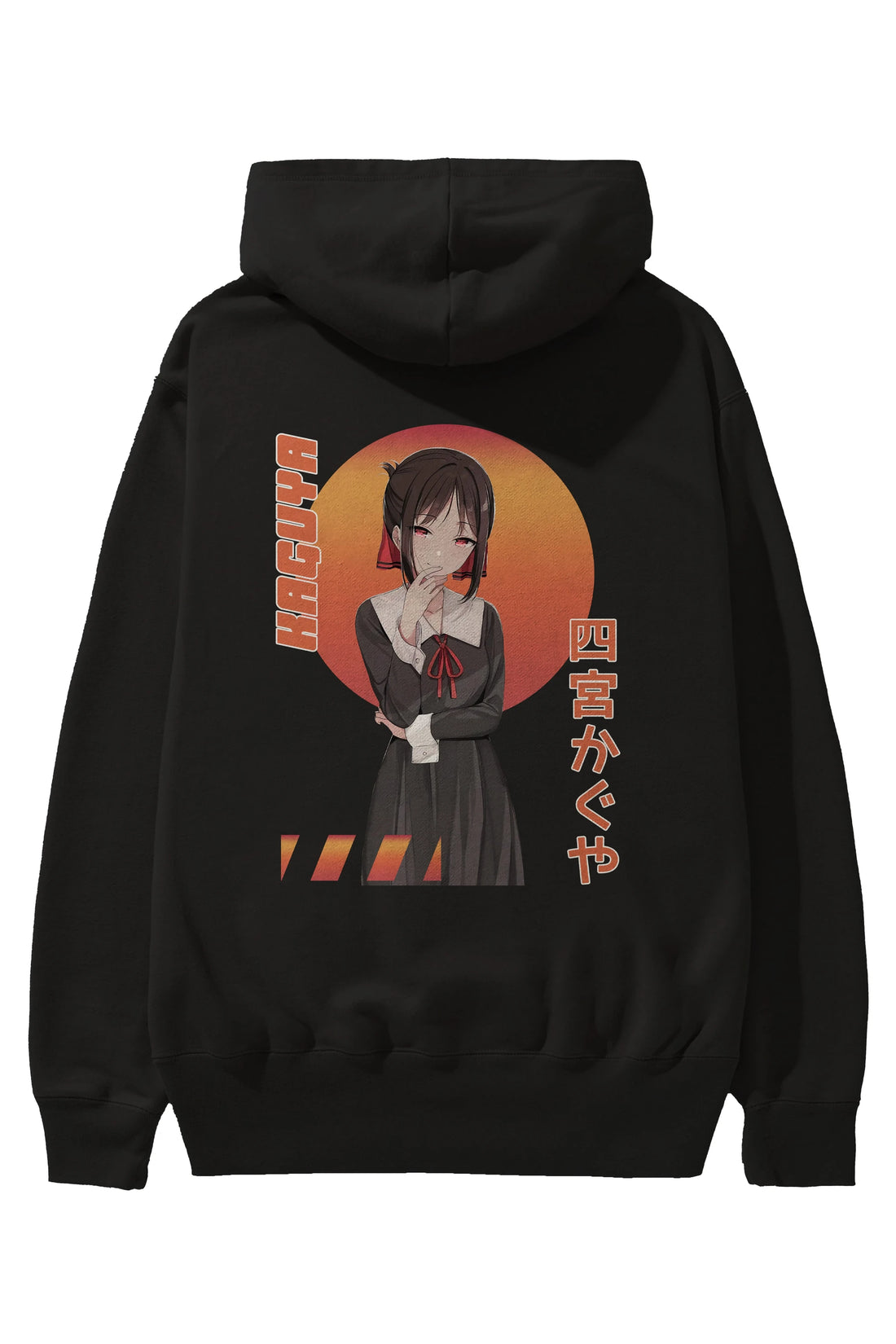 Kaguya Shinomiya 5 Anime Arka Baskılı Hoodie Oversize Kapüşonlu Sweatshirt Erkek Kadın Unisex