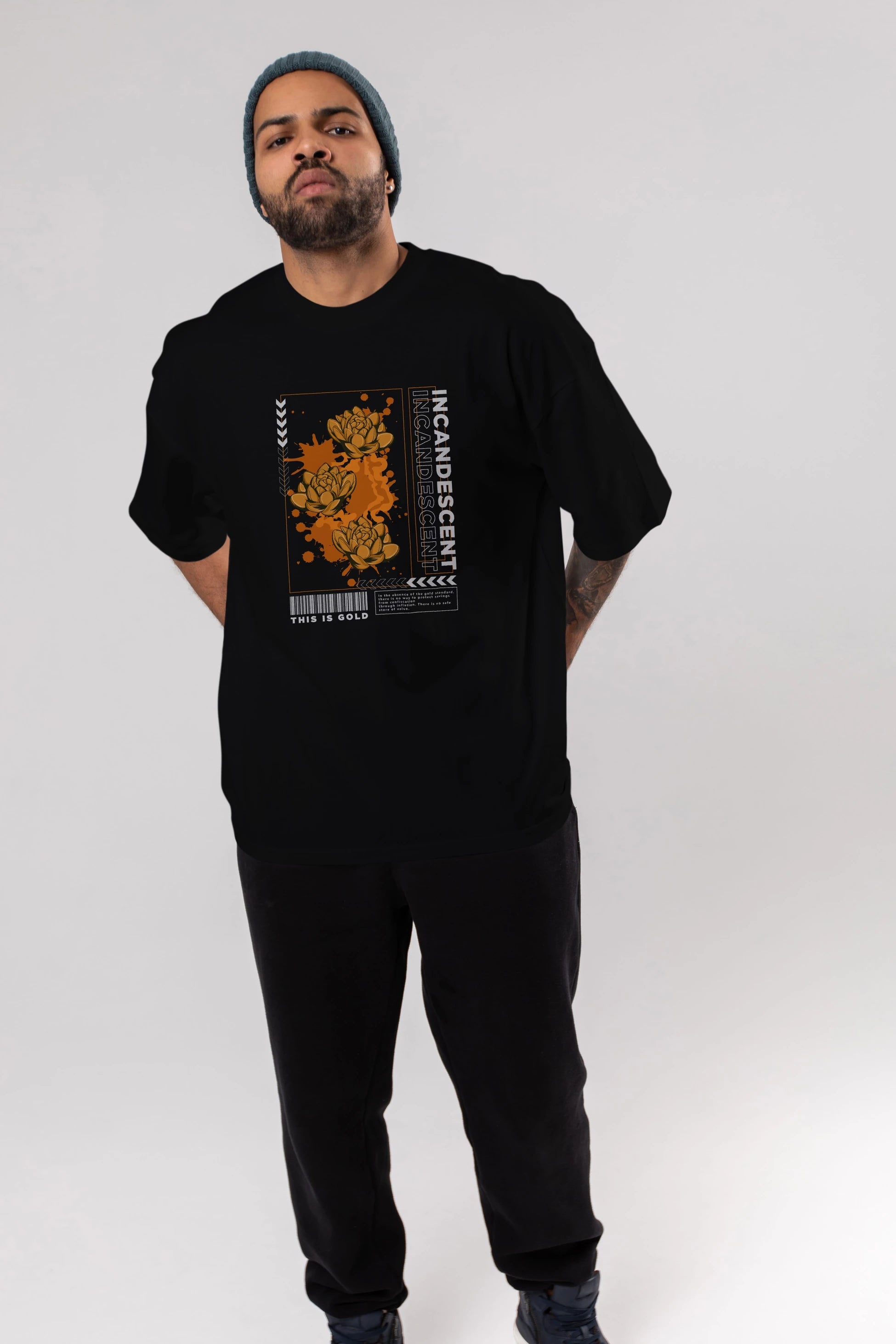 Incandescent Ön Baskılı Oversize t-shirt Erkek Kadın Unisex
