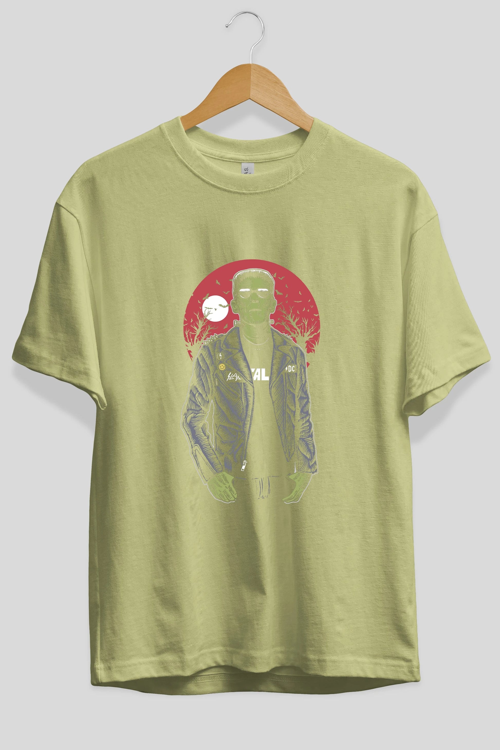 Frank Ön Baskılı Oversize t-shirt Erkek Kadın Unisex %100 Pamuk tişort