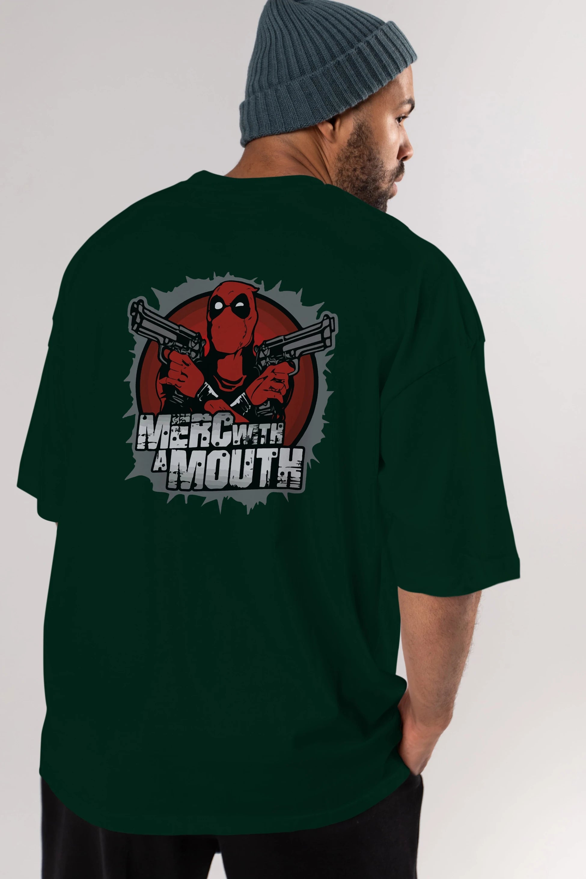 Deadpool (13) Arka Baskılı Oversize t-shirt Erkek Kadın Unisex %100 Pamuk Bisiklet Yaka tişort
