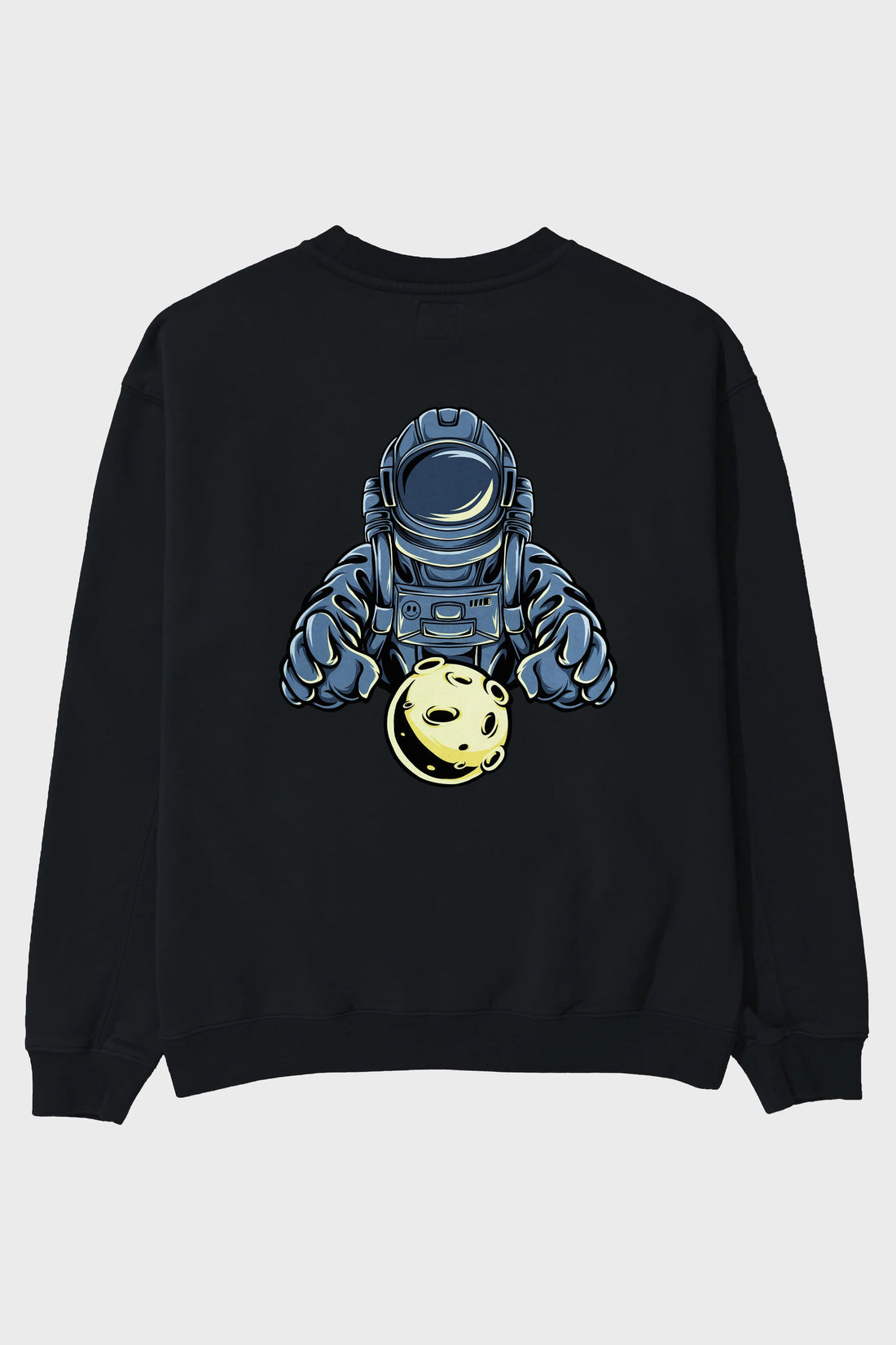 Astromoon tshirt Arka Baskılı Oversize Sweatshirt Erkek Kadın Unisex