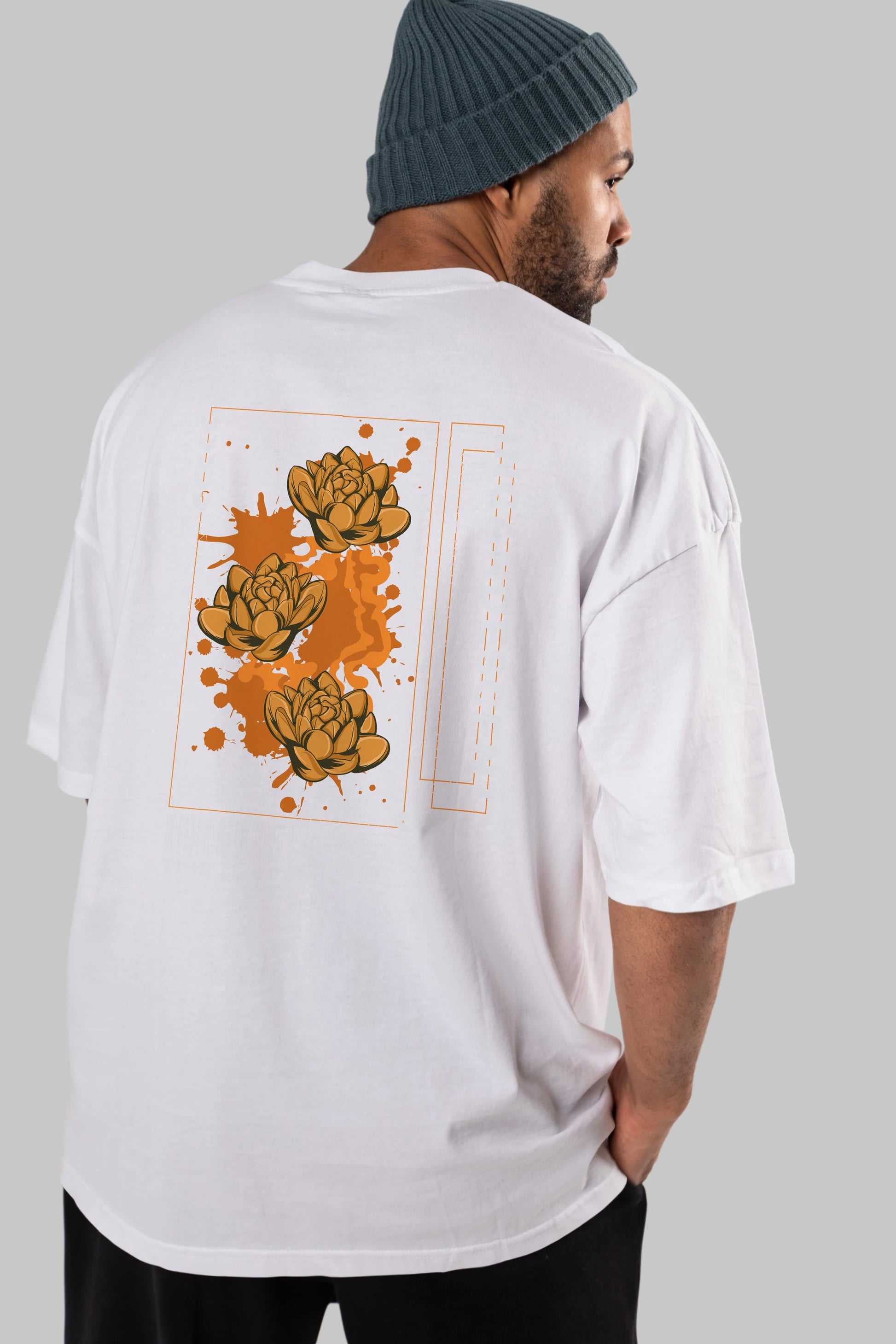 Incandescent Arka Baskılı Oversize t-shirt Erkek Kadın Unisex