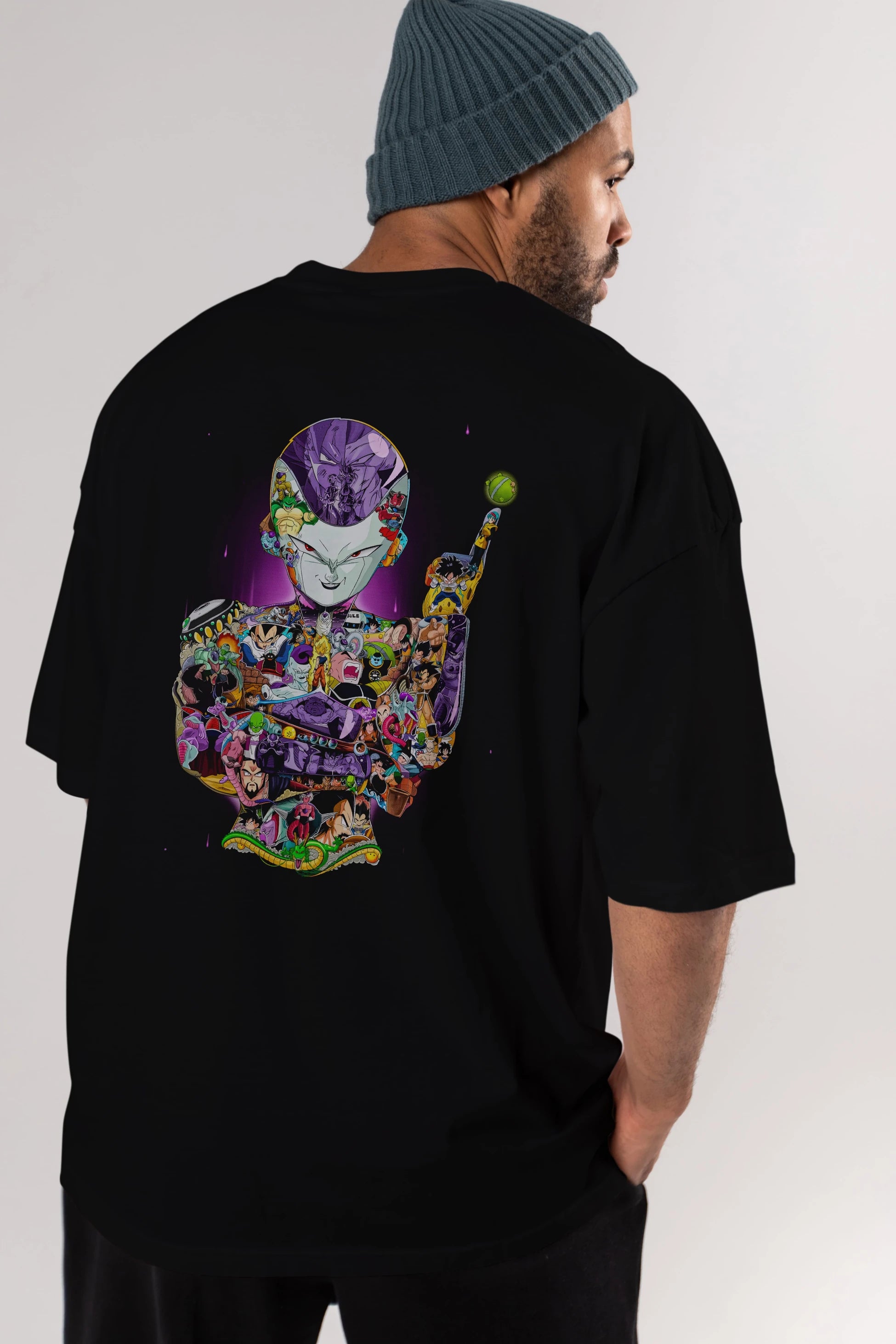 DRAGON BALL ART (4) Anime Arka Baskılı Oversize t-shirt Erkek Kadın Unisex