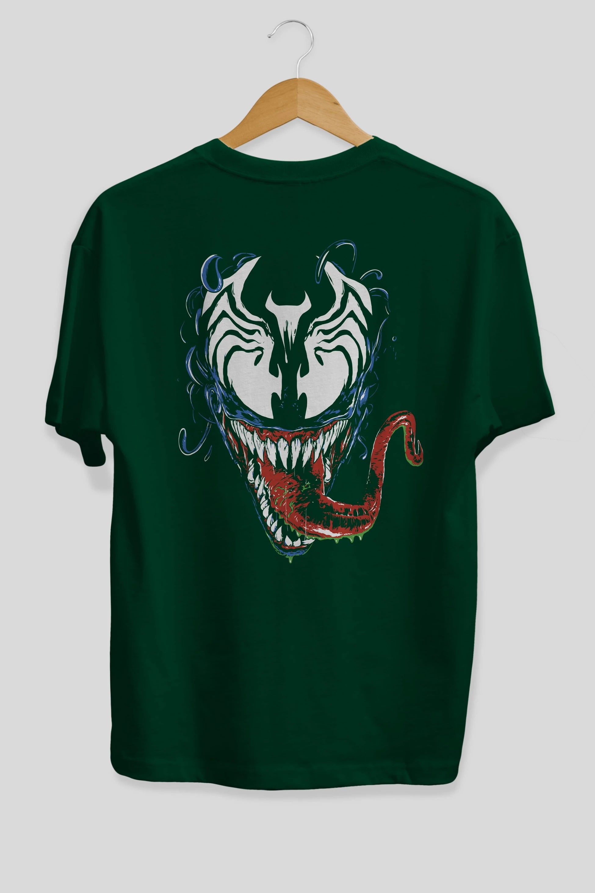 Venom (2) Arka Baskılı Oversize t-shirt Erkek Kadın Unisex %100 Pamuk Bisiklet Yaka tişort