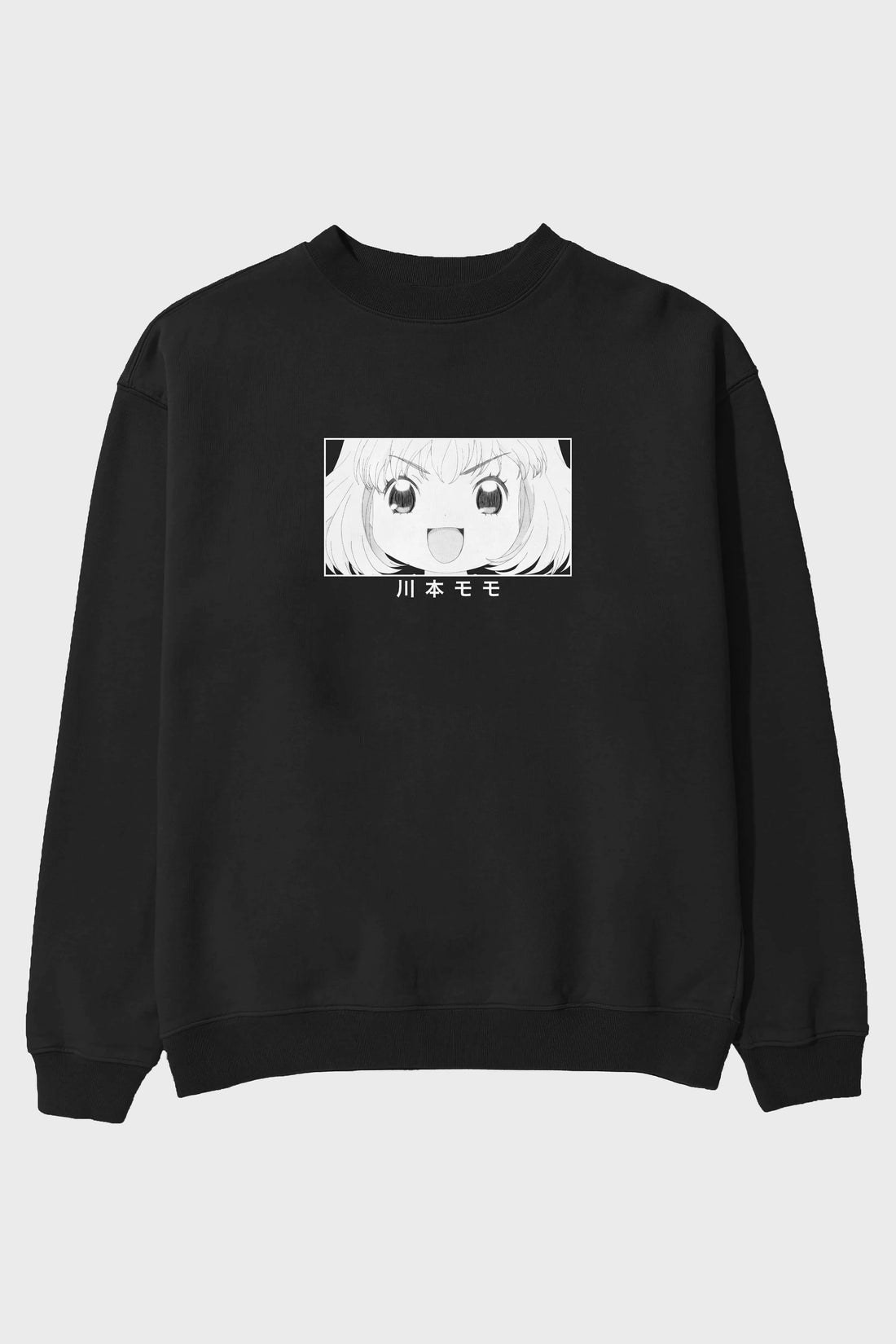 Momo Kawamoto 1 Anime Ön Baskılı Oversize Sweatshirt Erkek Kadın Unisex