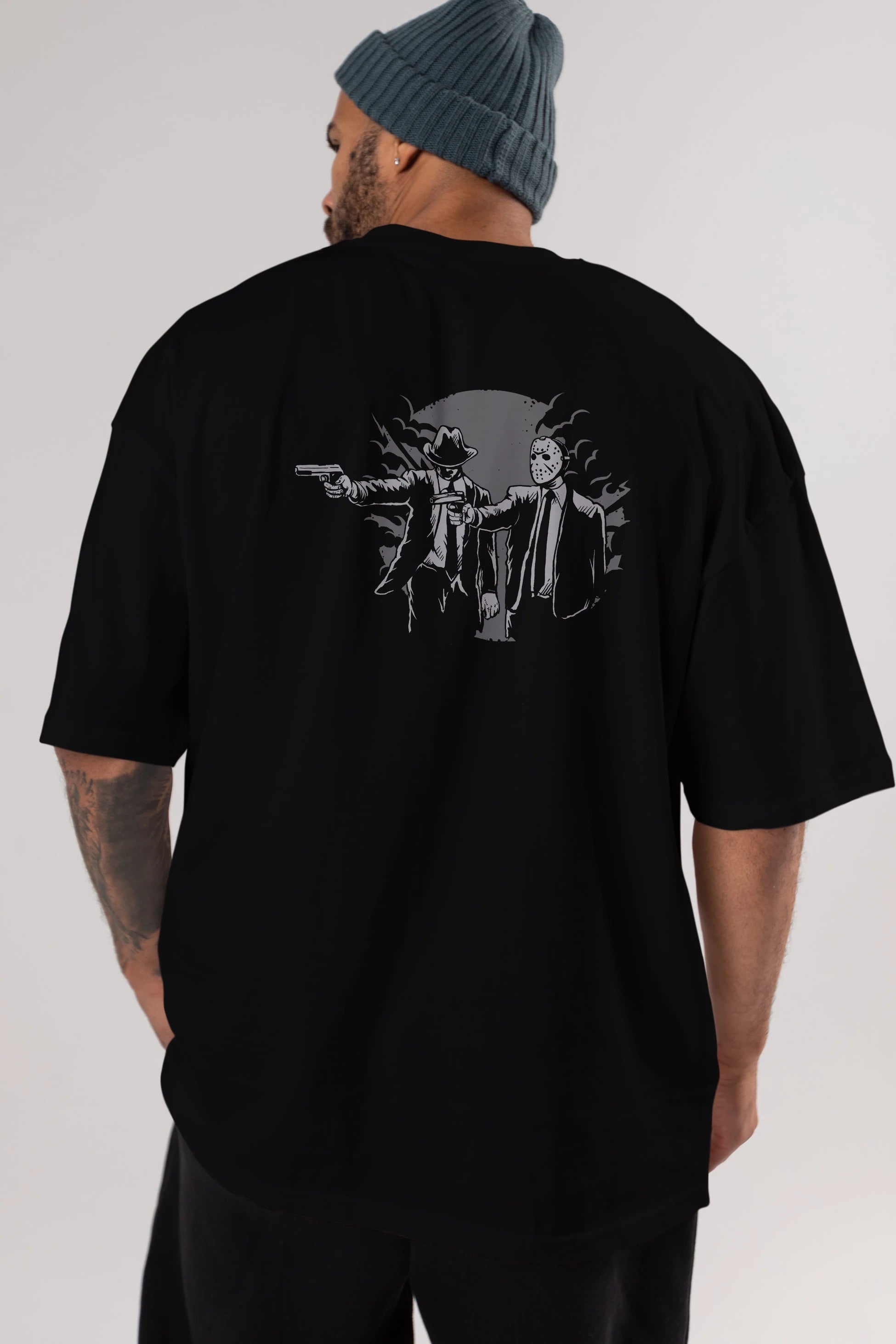 Pulp Killer Arka Baskılı Oversize t-shirt Erkek Kadın Unisex %100 Pamuk